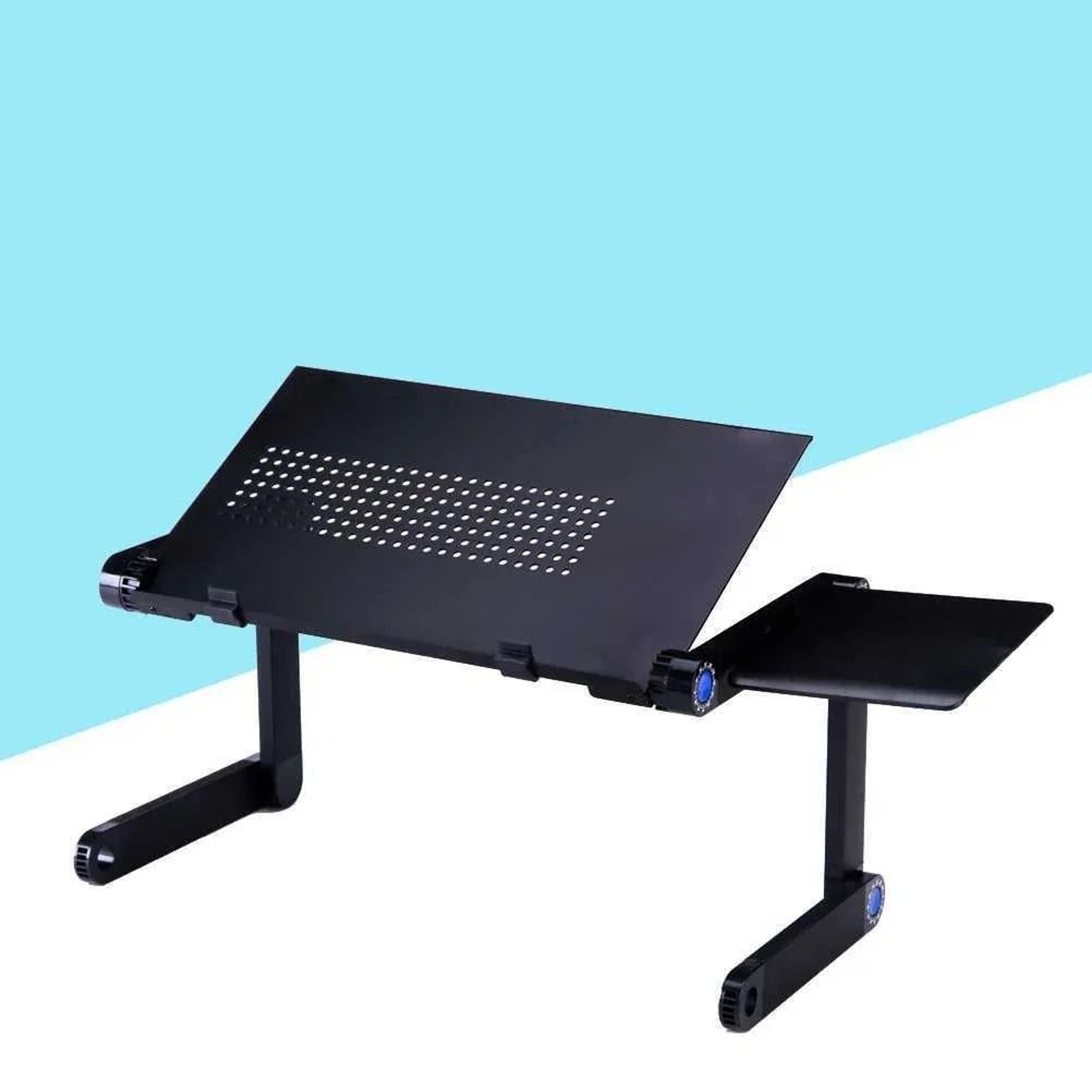 portable laptop desk with adjustable folding metal legs