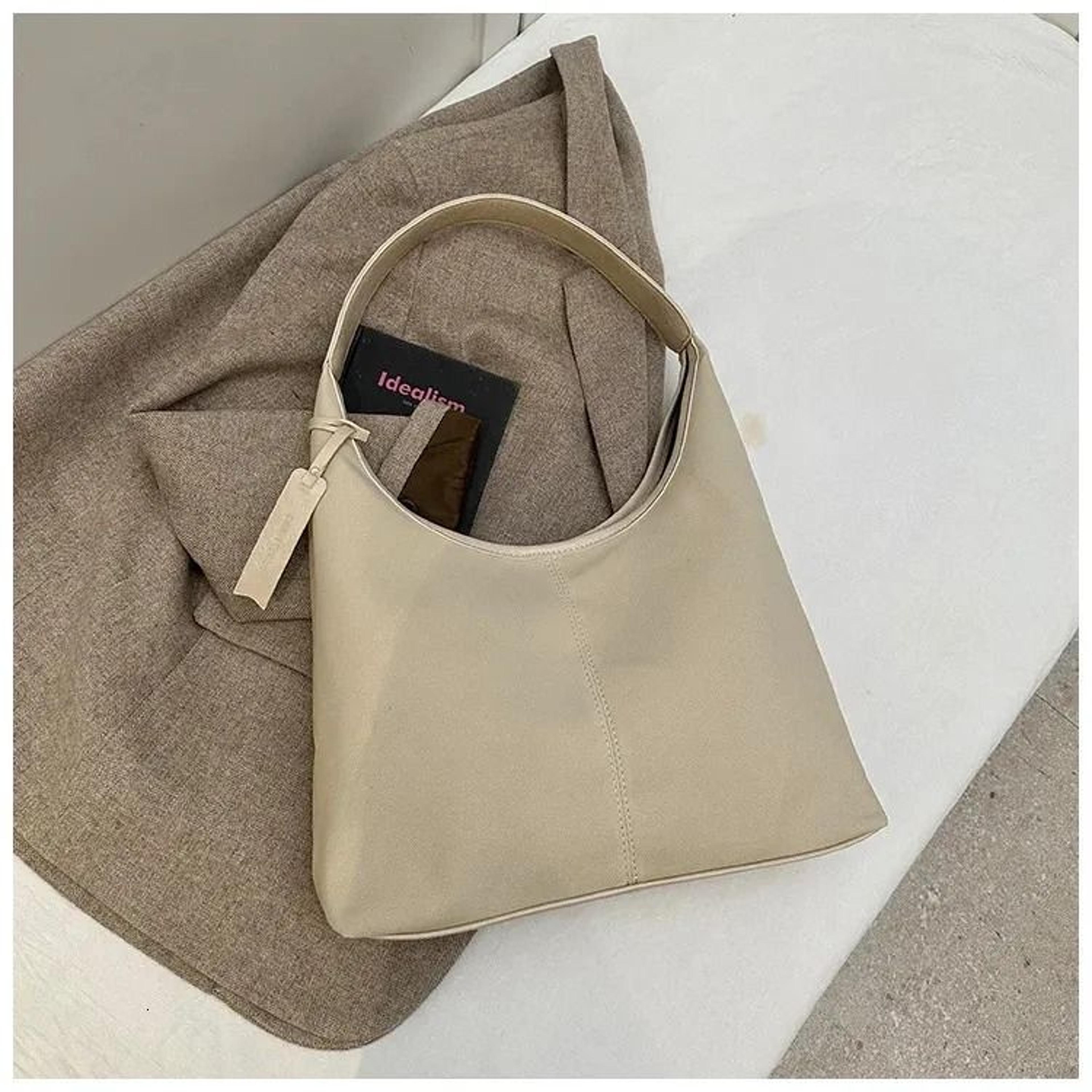 frosted tote bag large capacity shoulder handbag for everyday use
