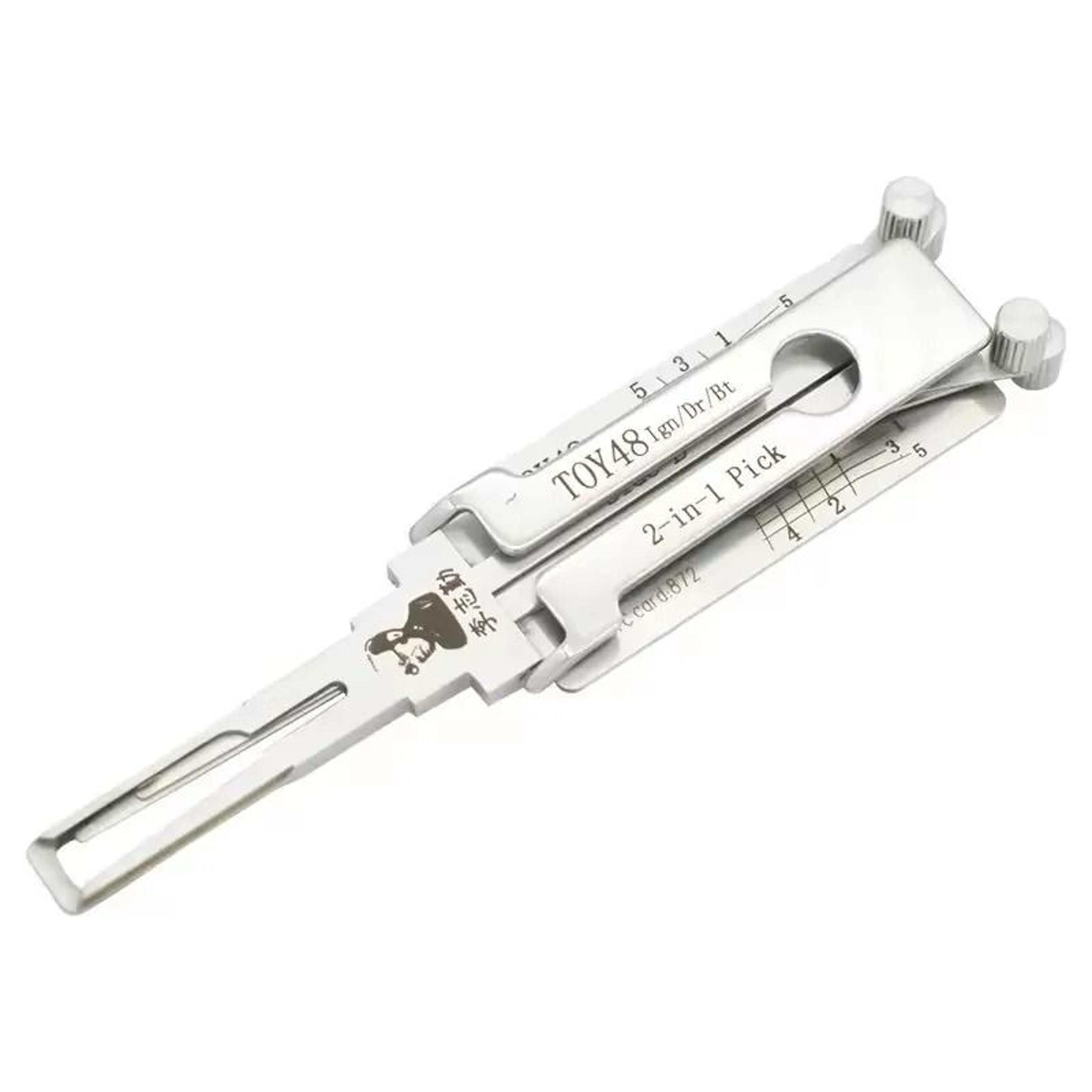 automotive lock pick and decoder tool stainless steel