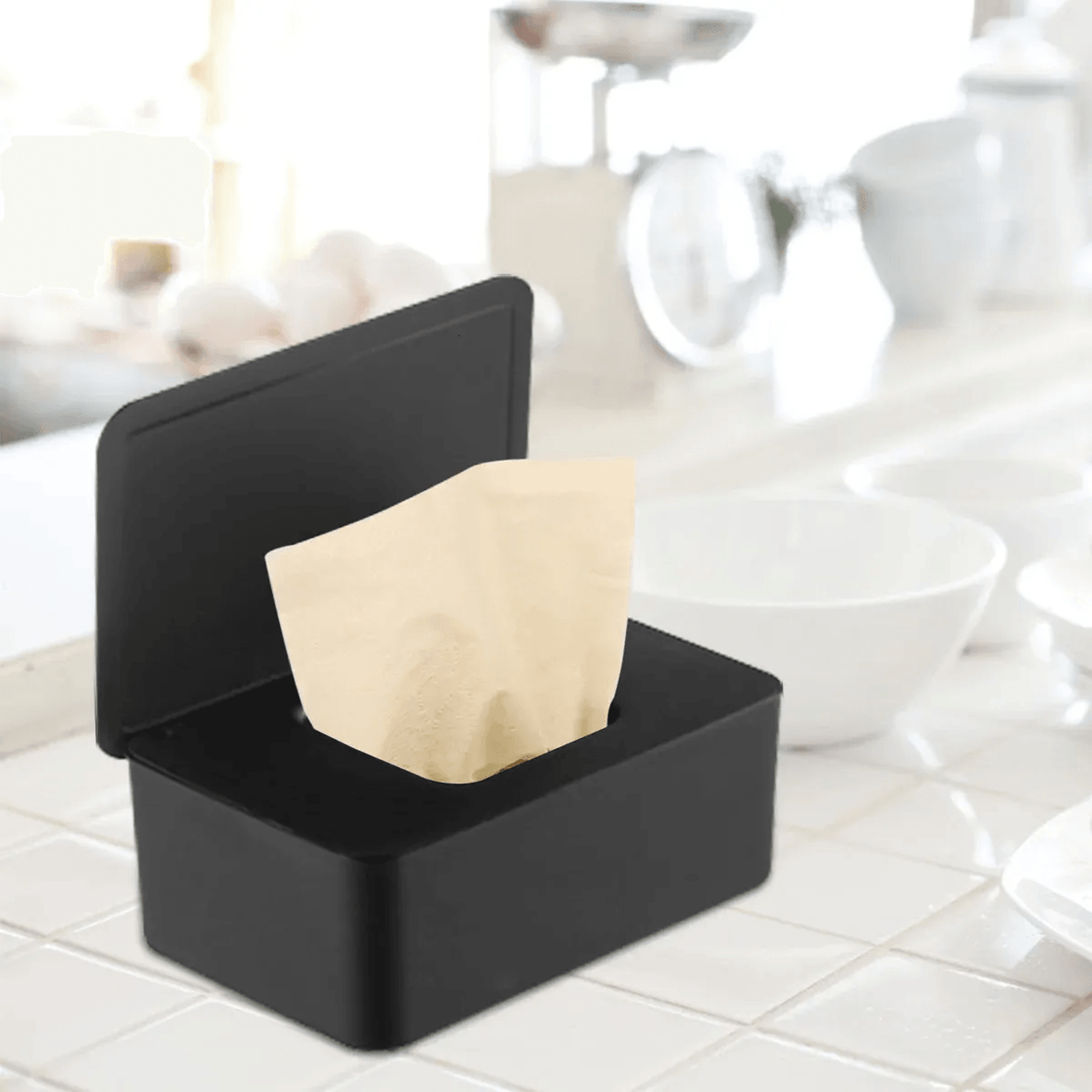 wet wipes dispenser with dustproof lid for car home and office