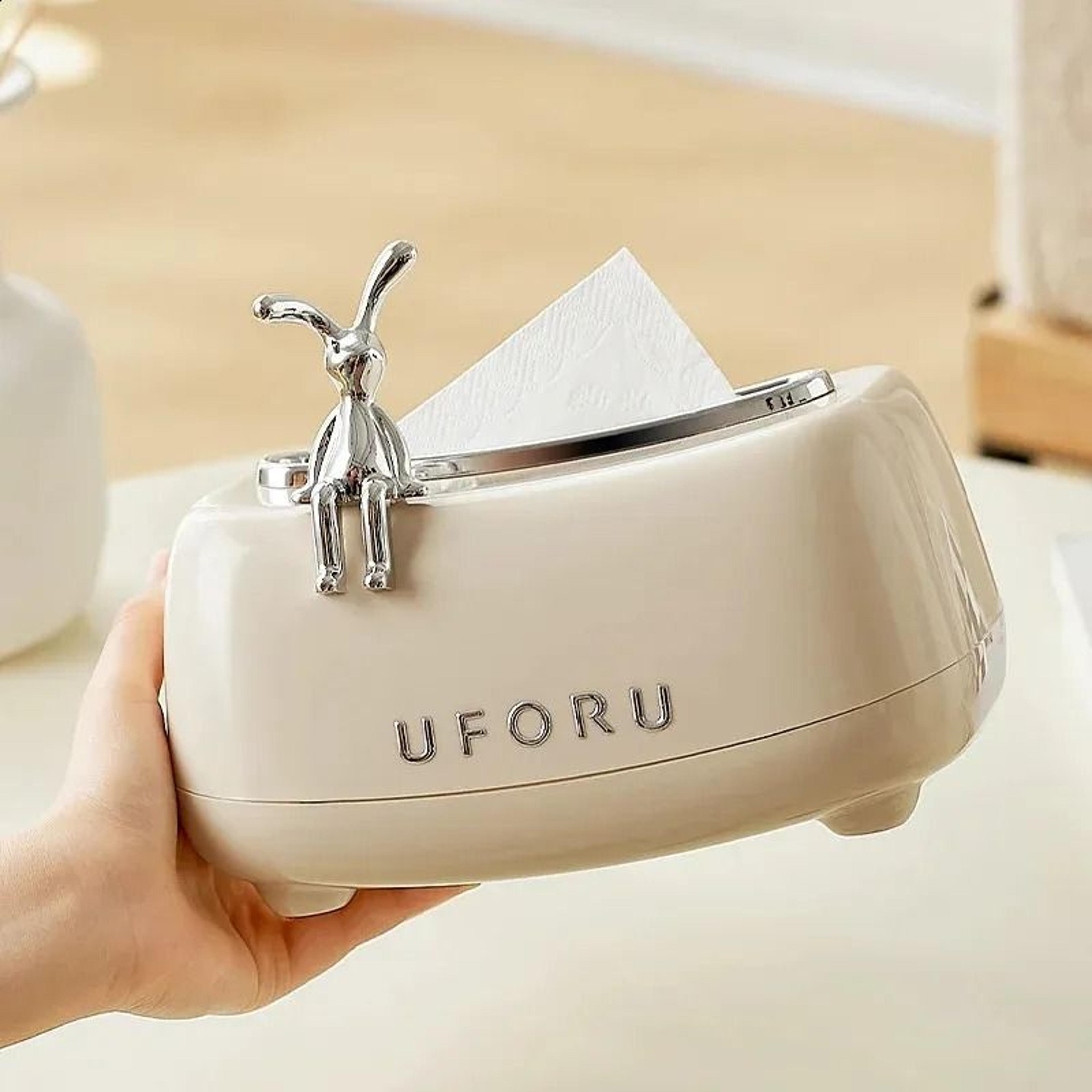 spring-loaded tissue box holder with automatic lift for desktop and car use