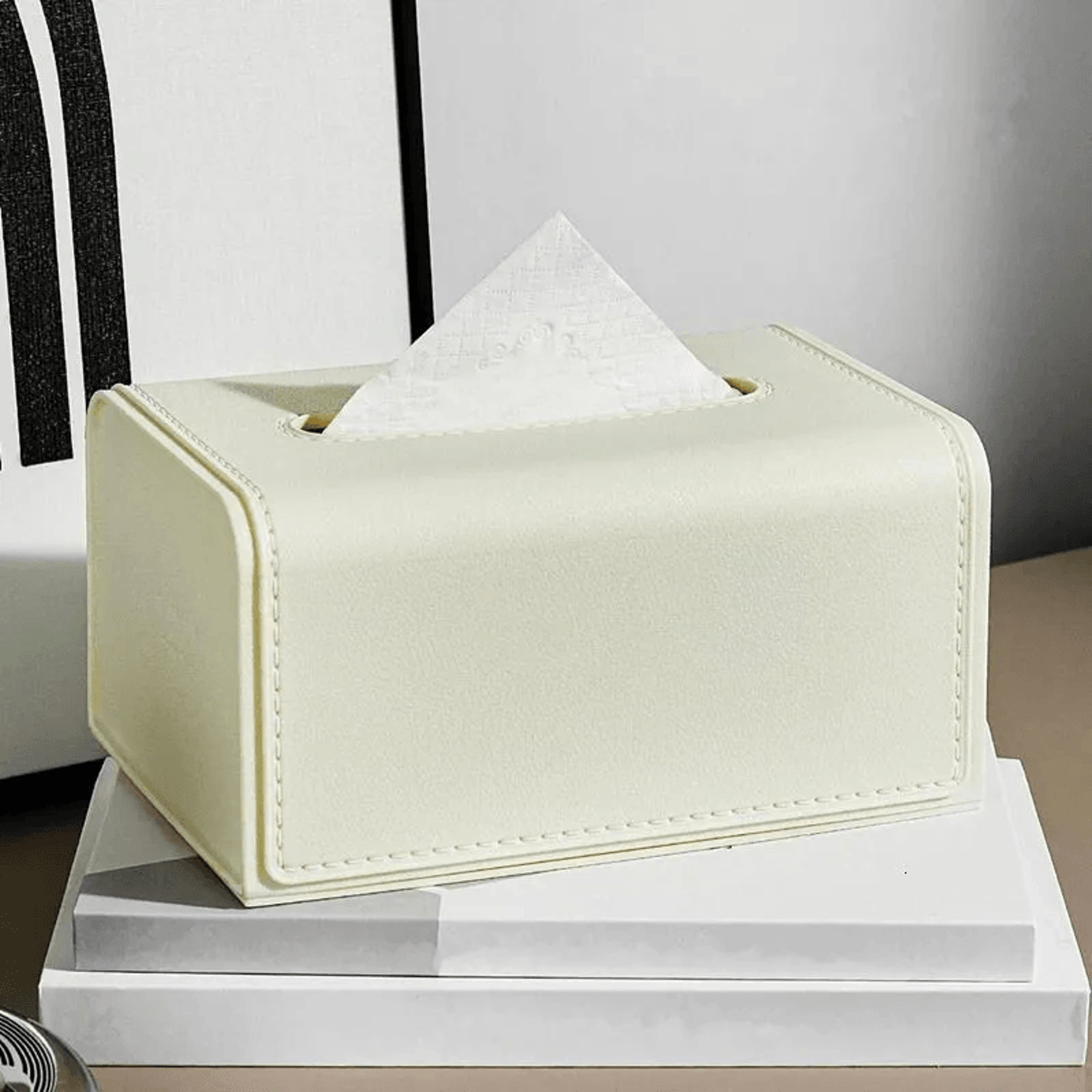 waterproof tissue box holder with wide mouth opening