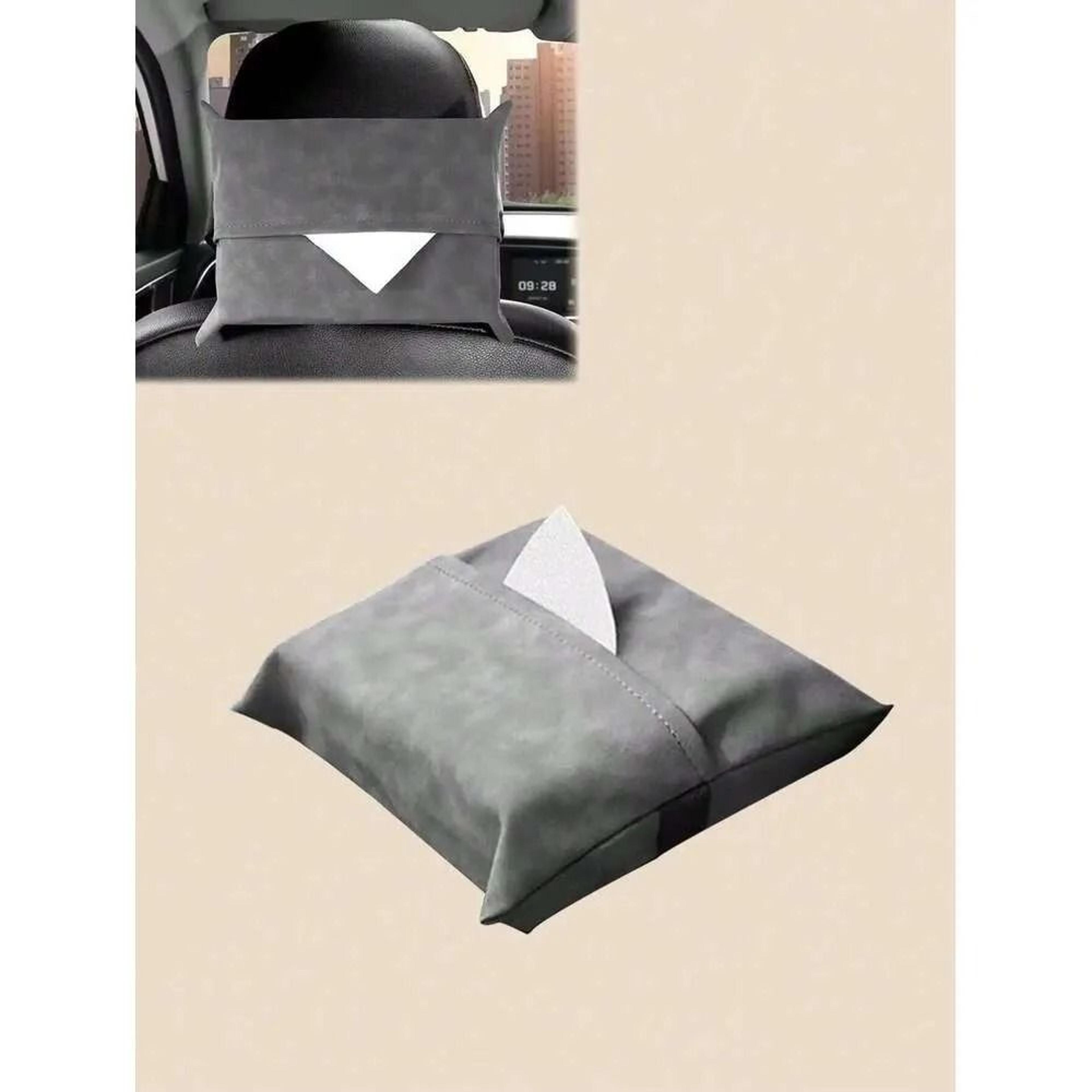 car leather hanging tissue holder for headrest sun visor and armrest