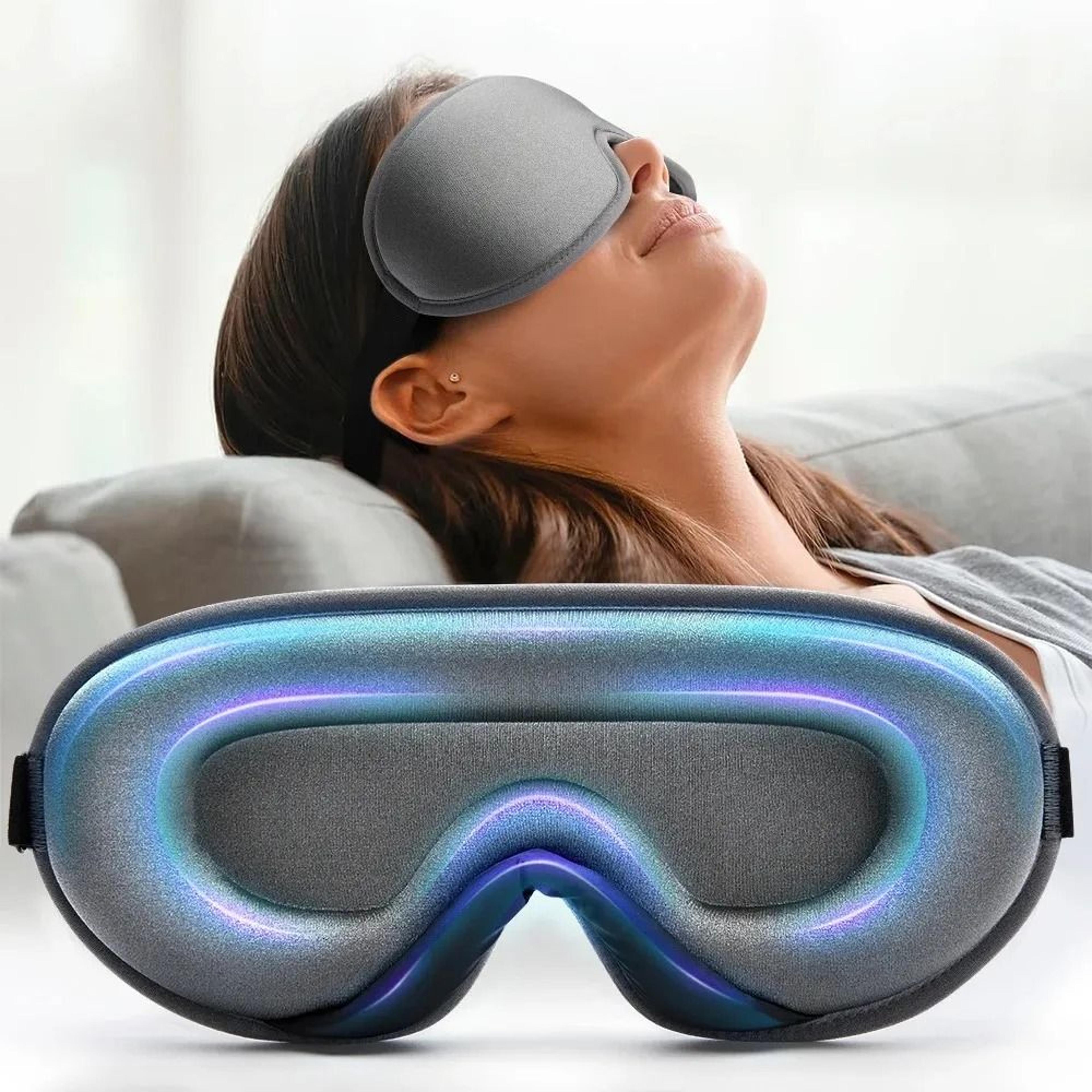 soft sleep eye mask with light blocking breathable design