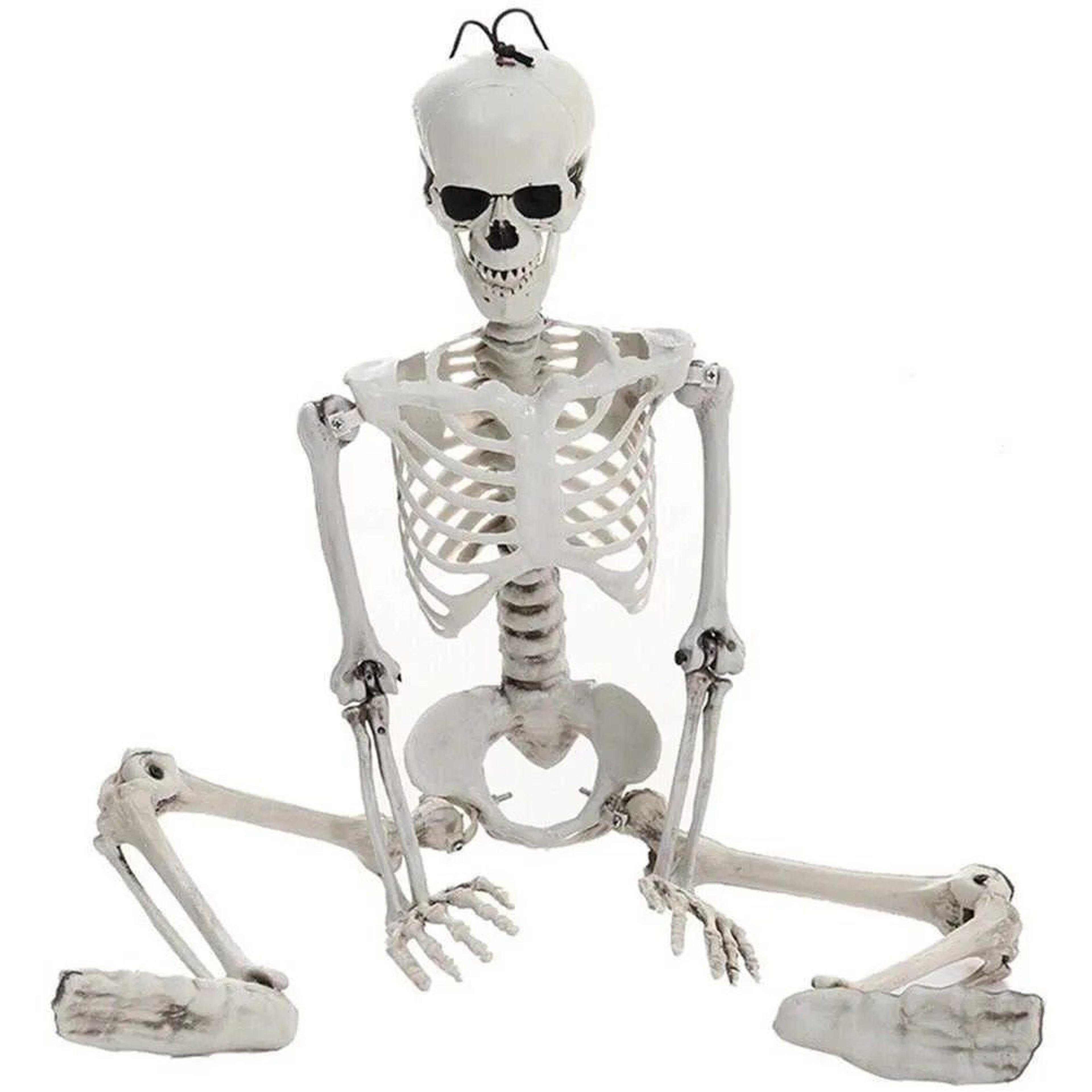 human skeleton halloween decoration pvc prop with movable joints