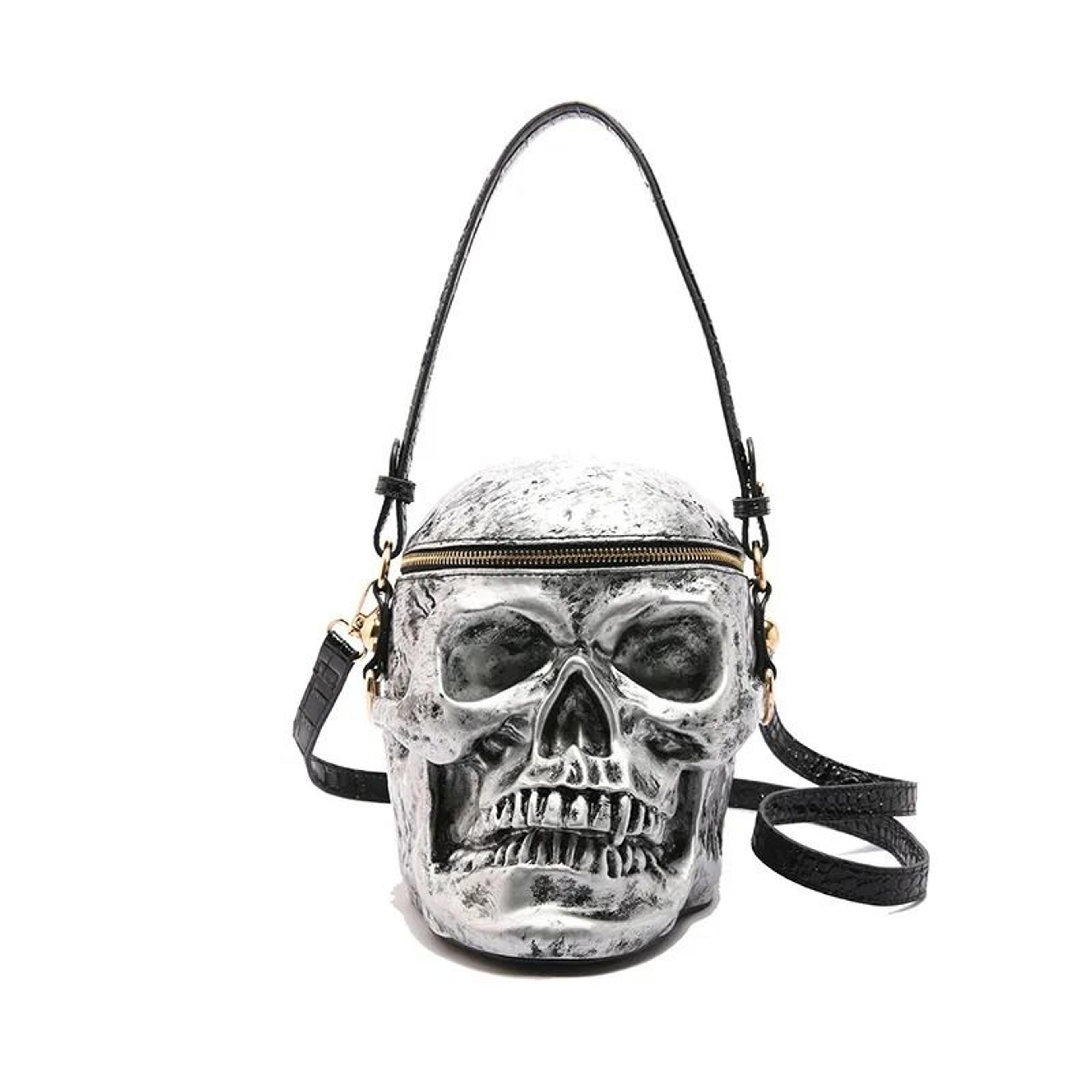halloween skull crossbody handbag with creative printed