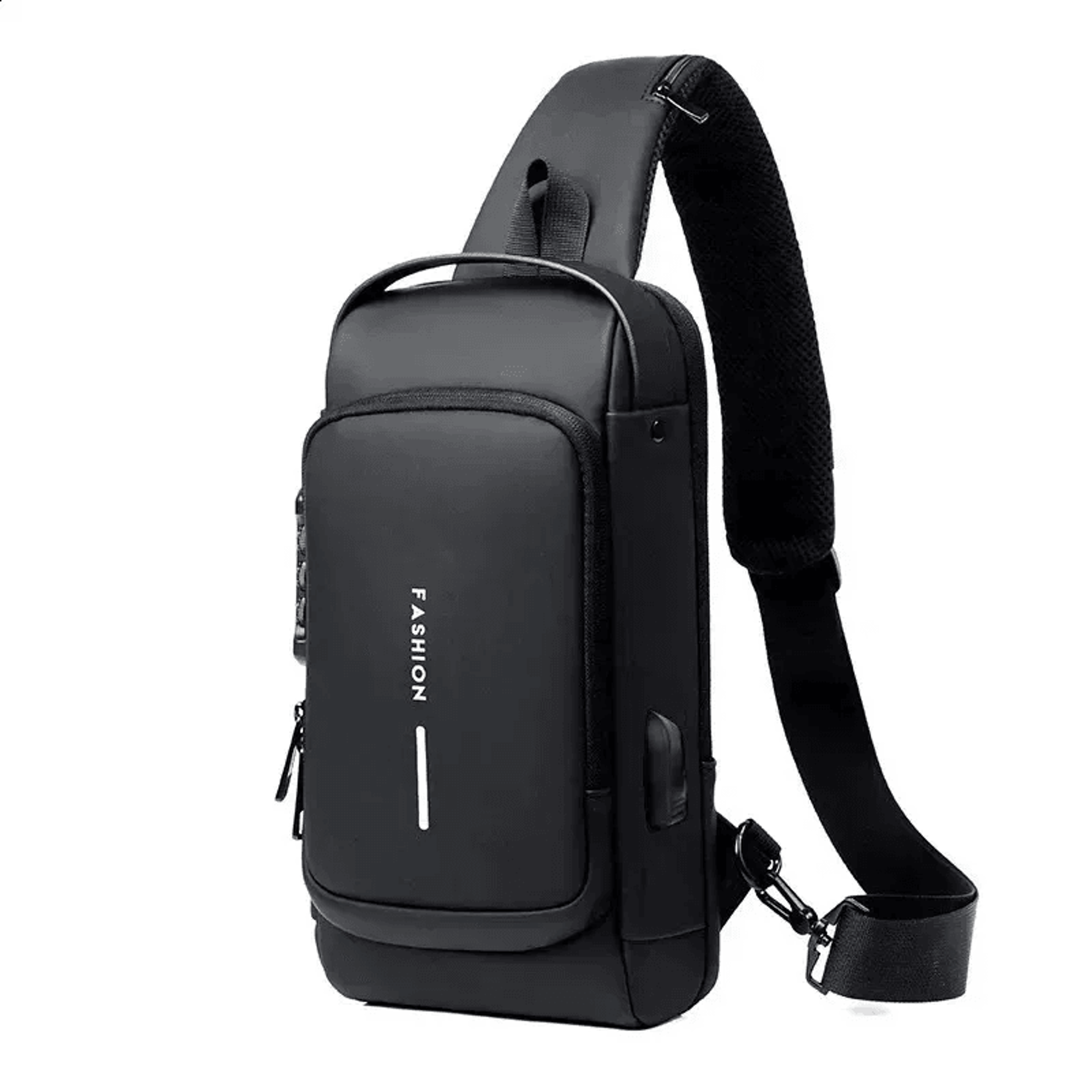 men anti-theft crossbody bag with usb charging port