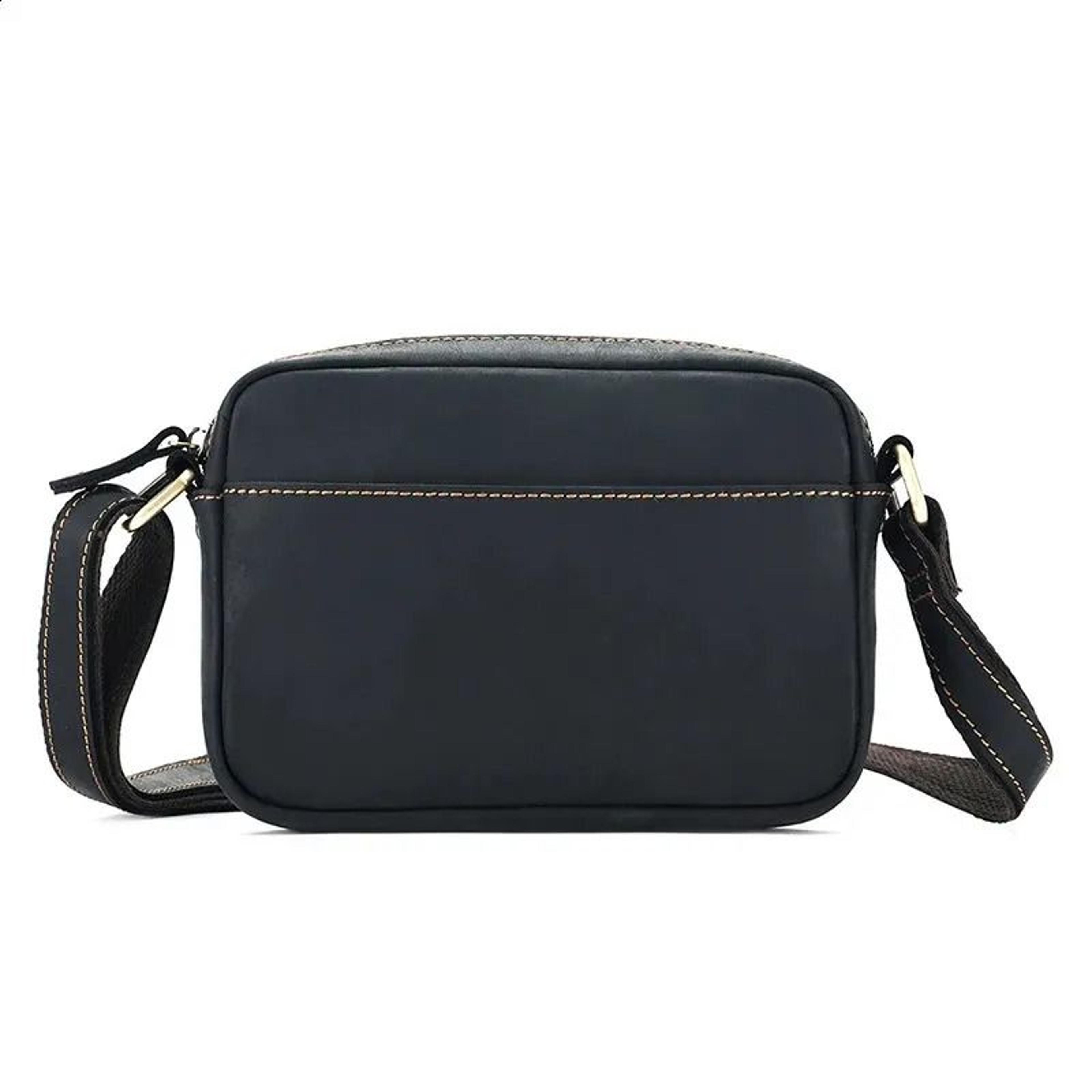 crazy horse leather messenger bag with adjustable crossbody strap
