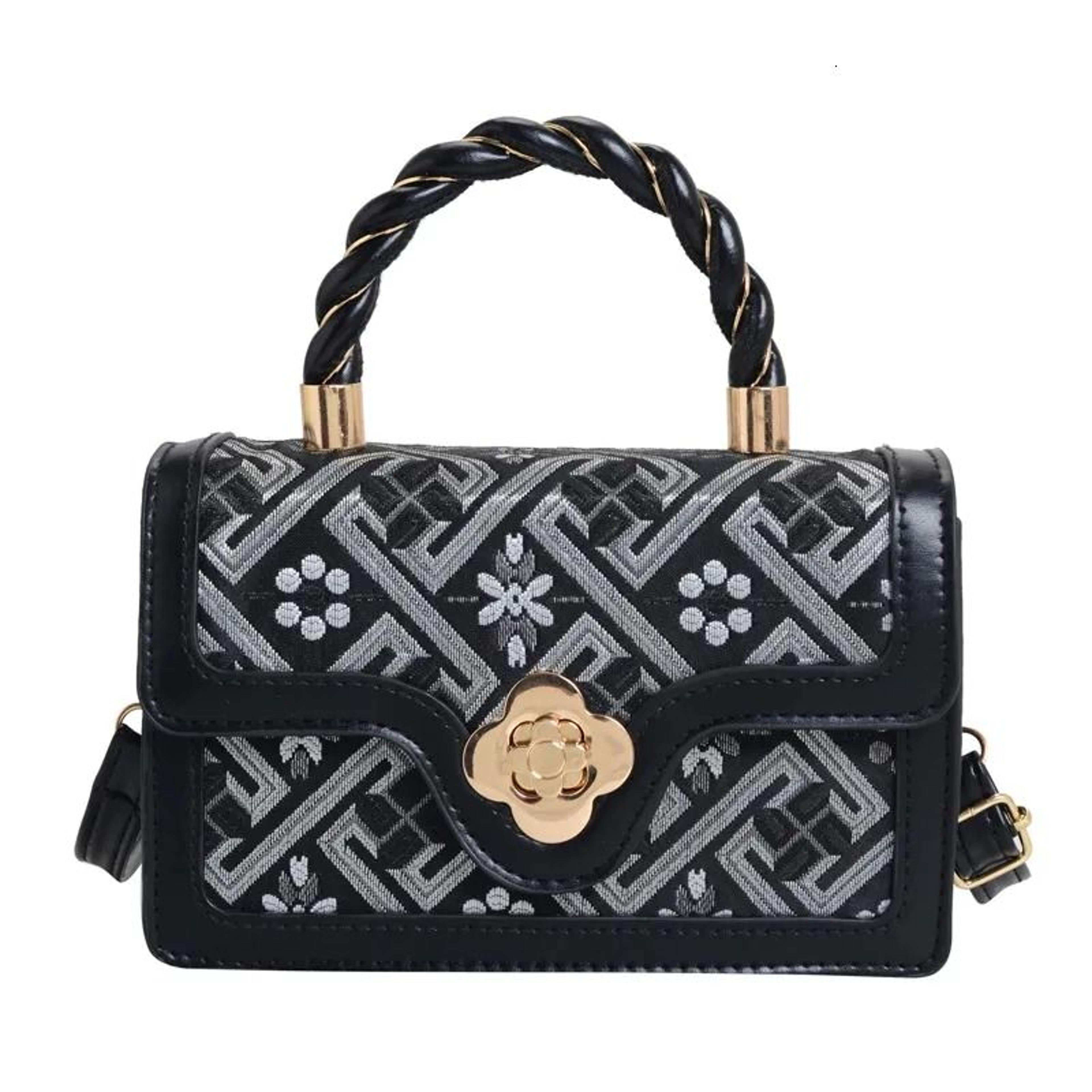 womens small square crossbody bag in pu leather for everyday use