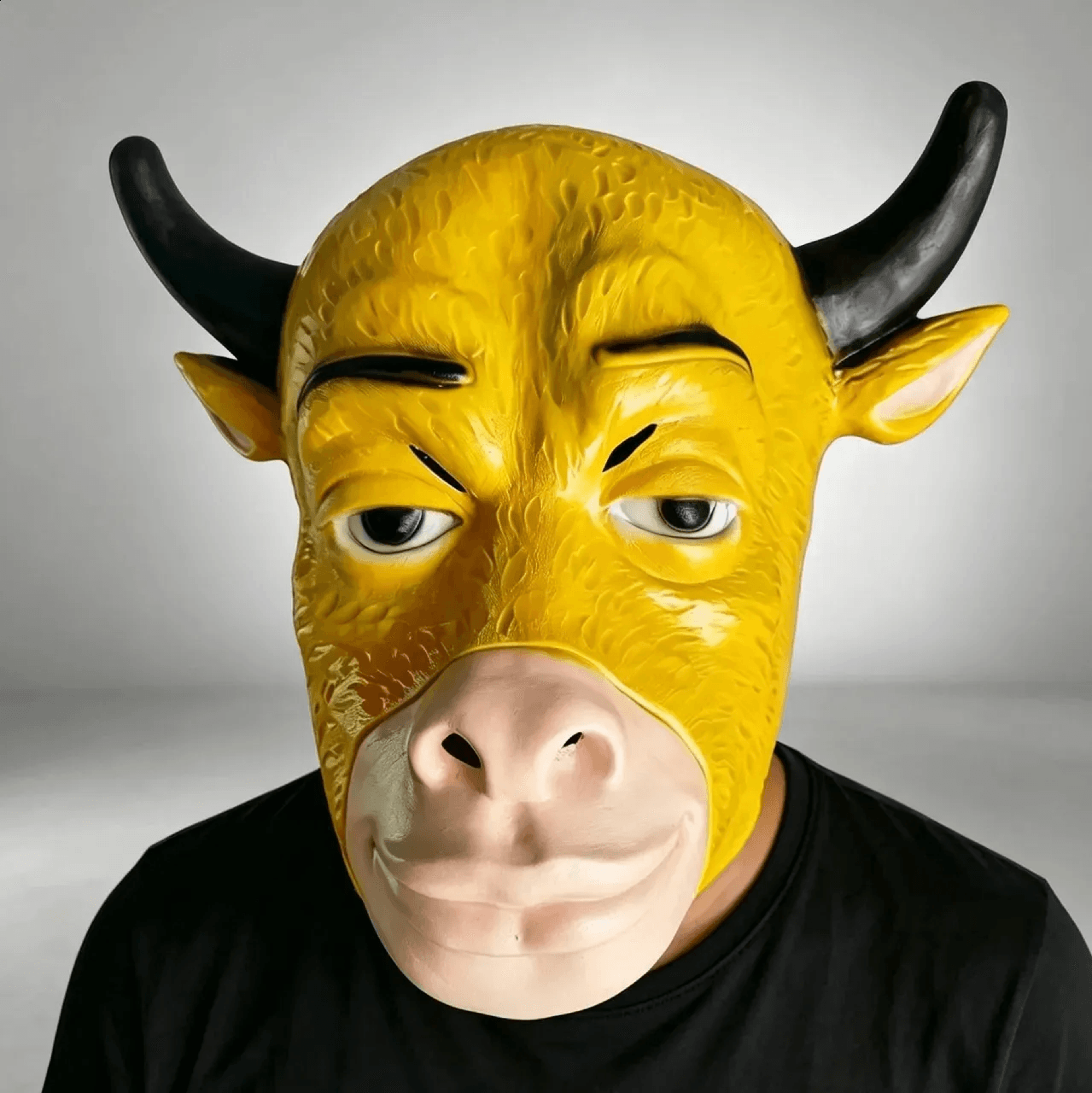 latex cow mask full head cover for halloween cosplay and masquerade parties