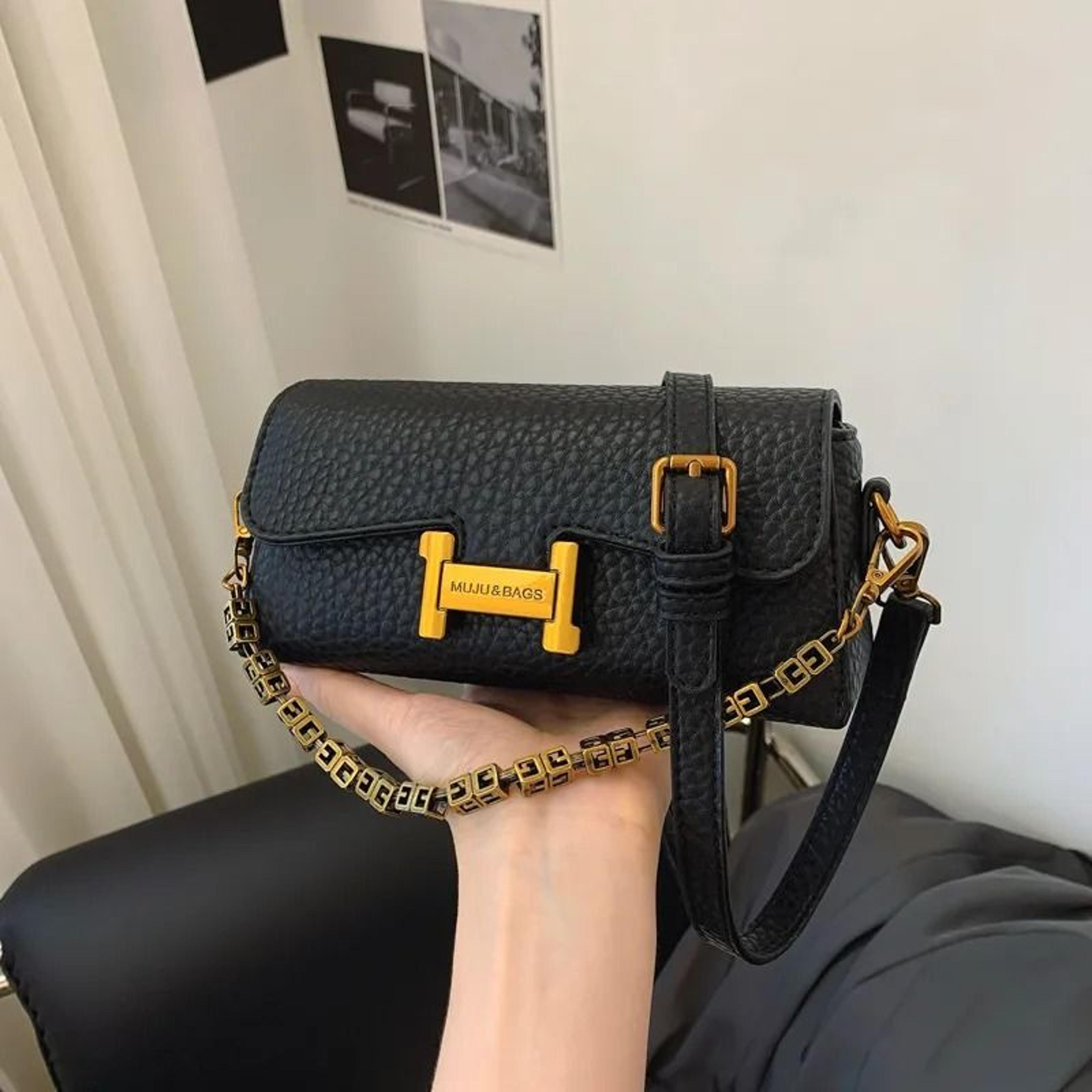 vintage mini square chain shoulder bag for women