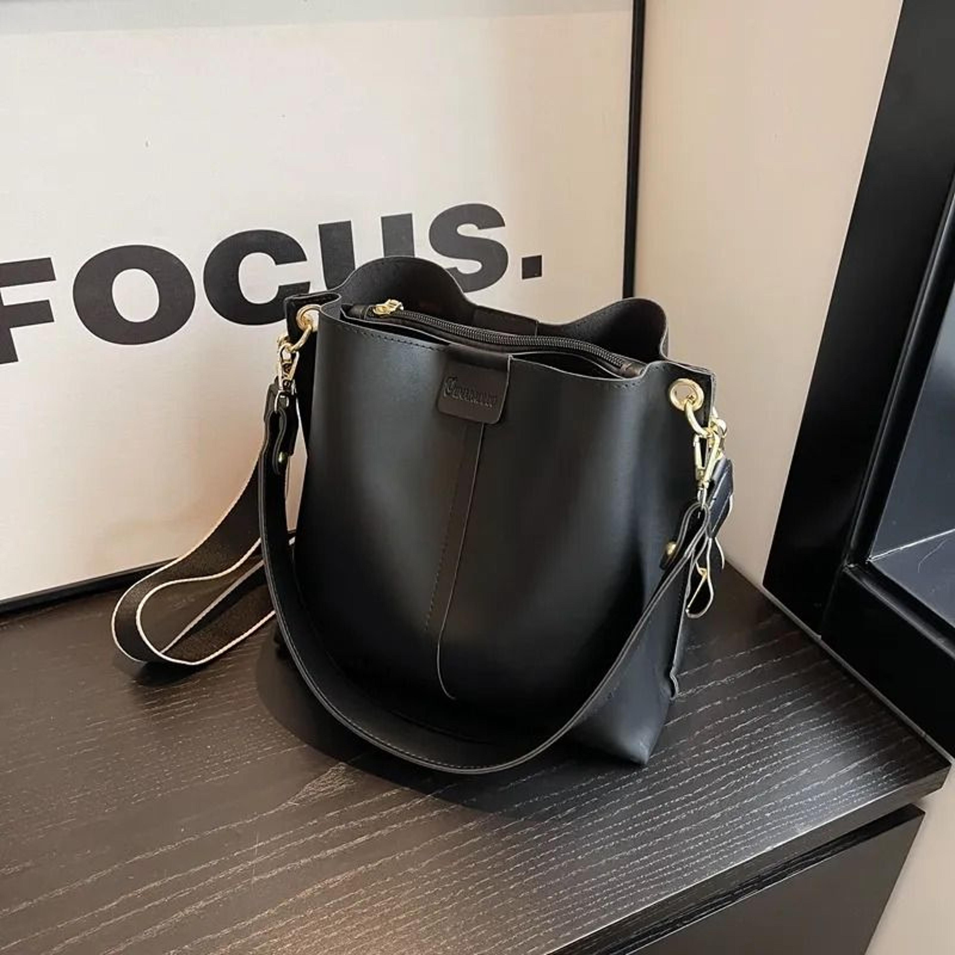 women's fashion crossbody tote bag in brown black khaki and beige