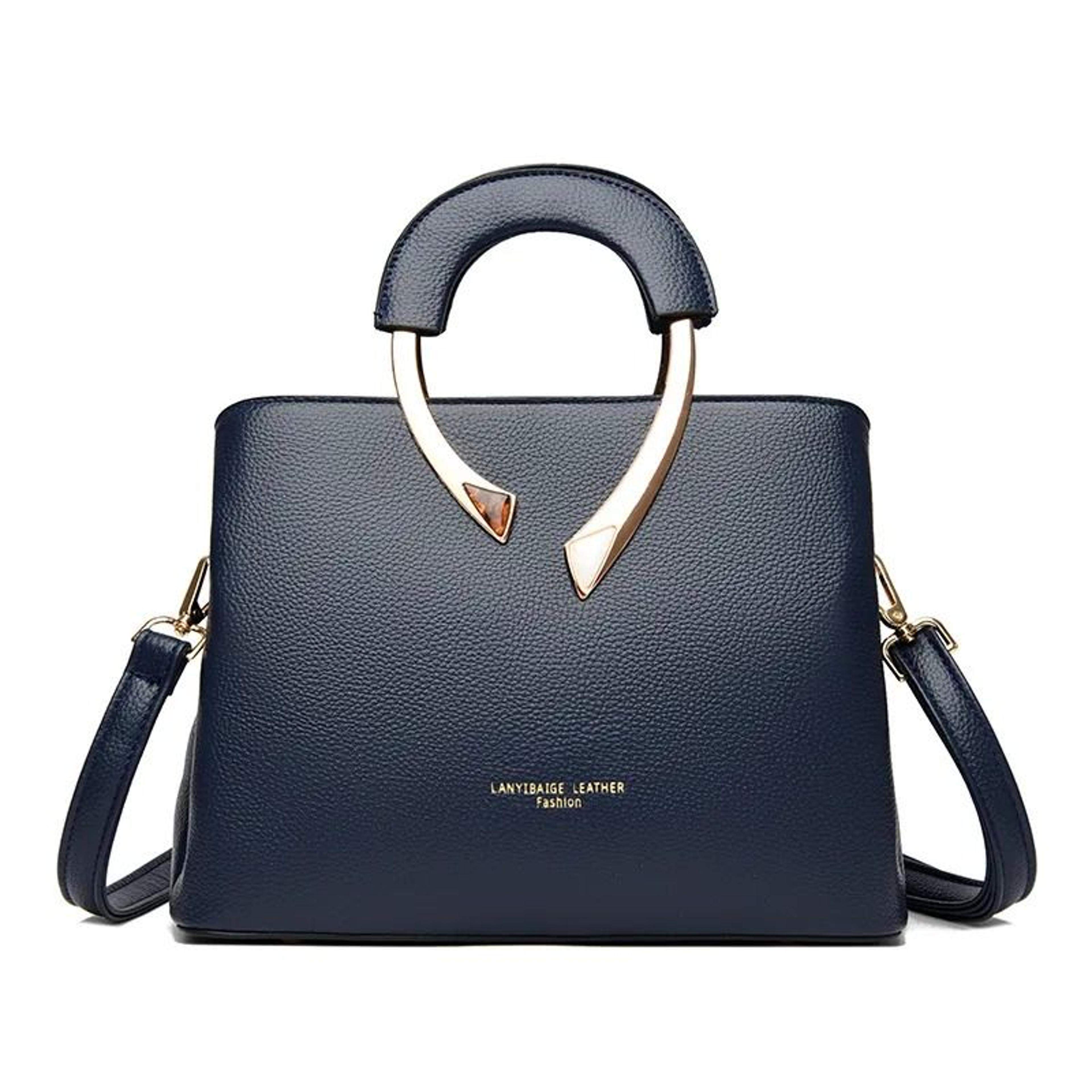 genuine leather tote bag for women with adjustable shoulder and crossbody straps
