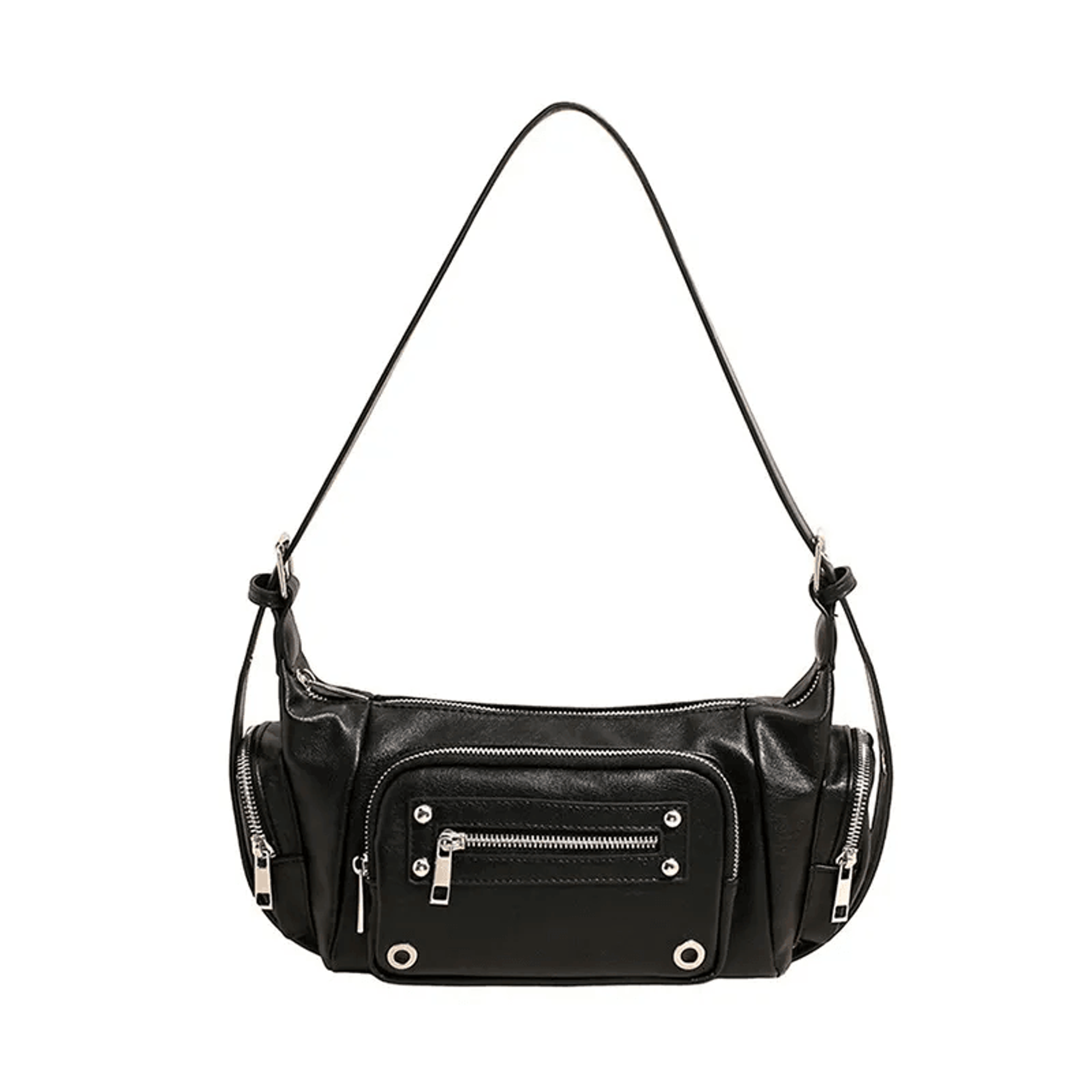 Womens Synthetic Leather Crossbody Shoulder Bag With Adjustable Strap 1