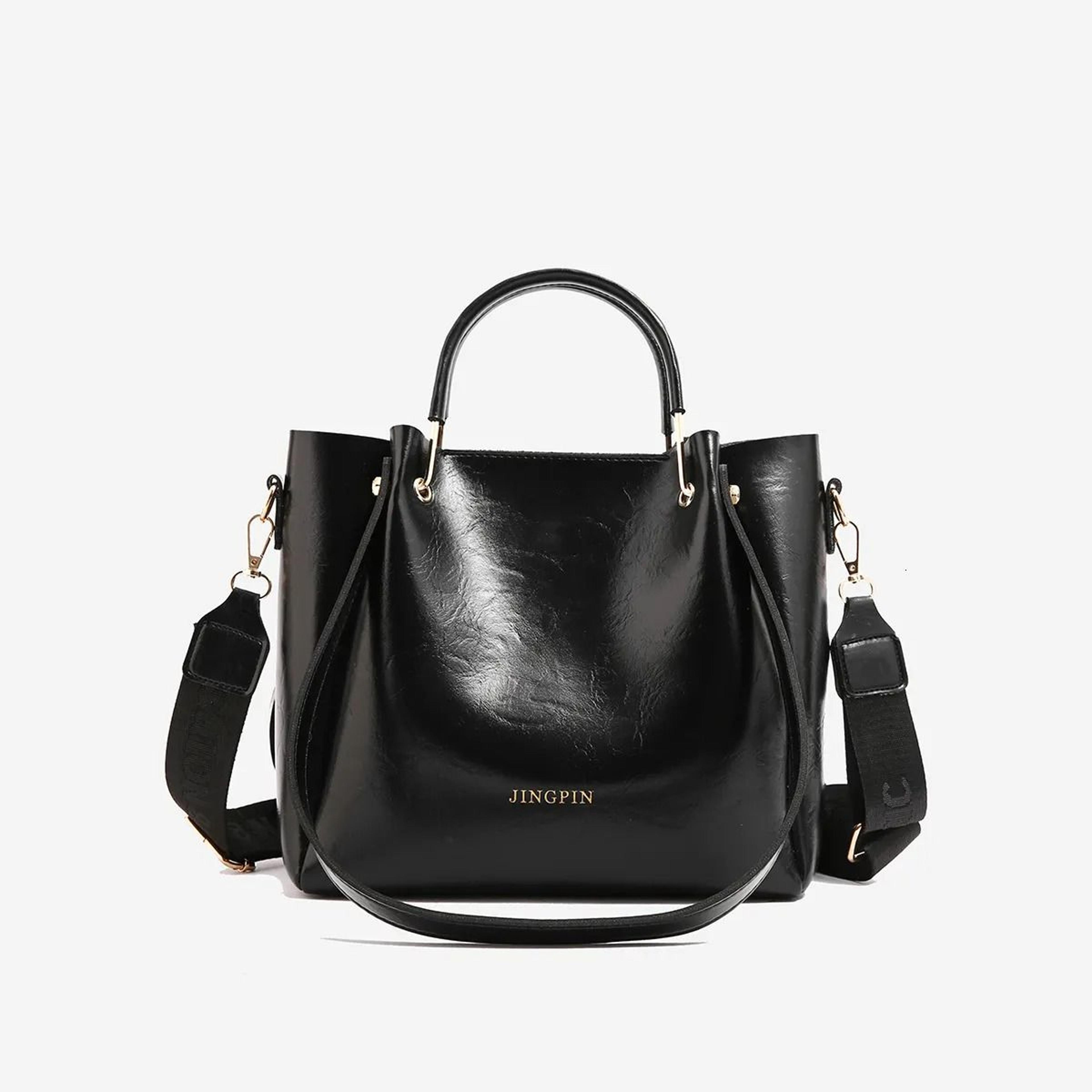 women vintage bucket bag large capacity shoulder and crossbody purse