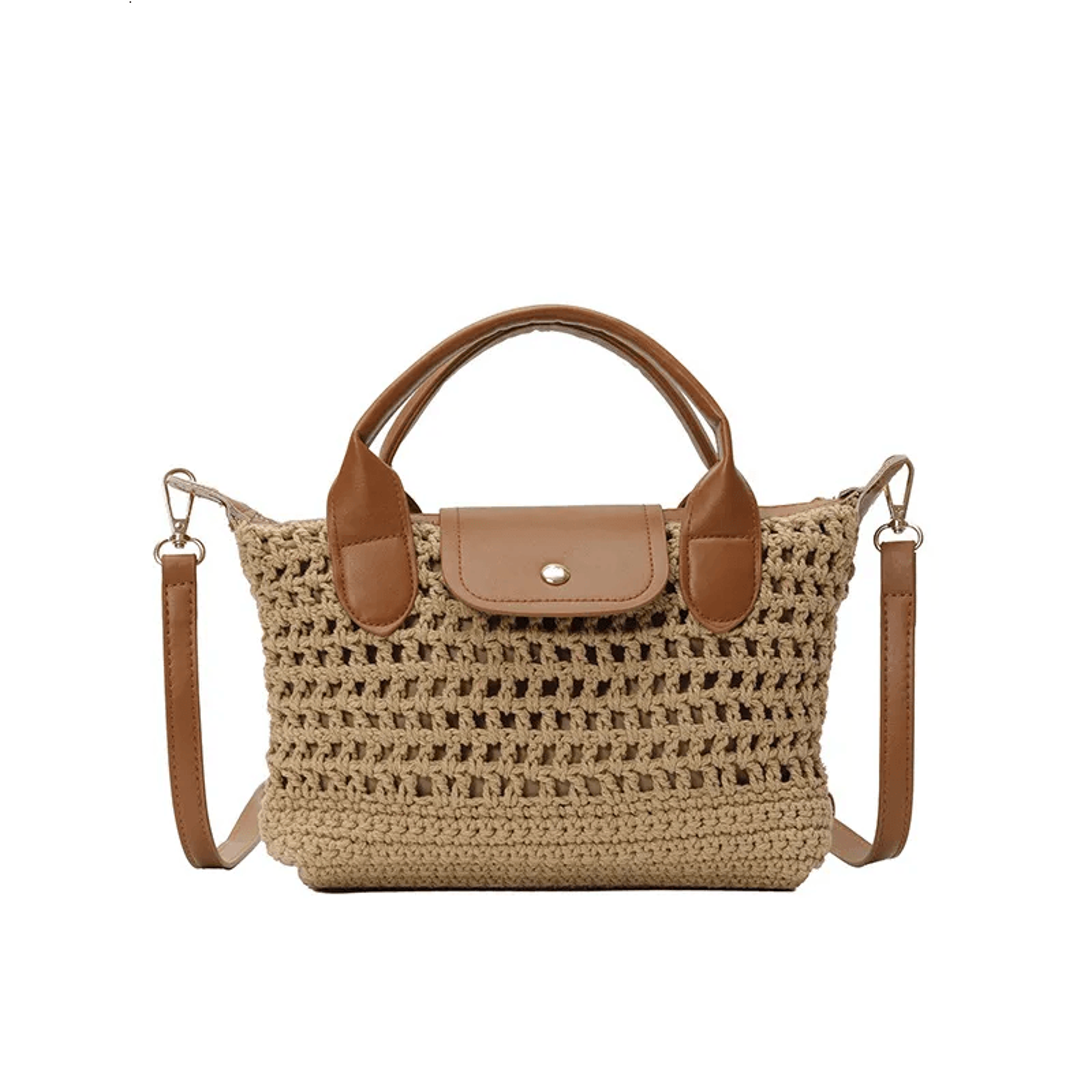 vintage hollow-out crossbody bag for women with adjustable strap