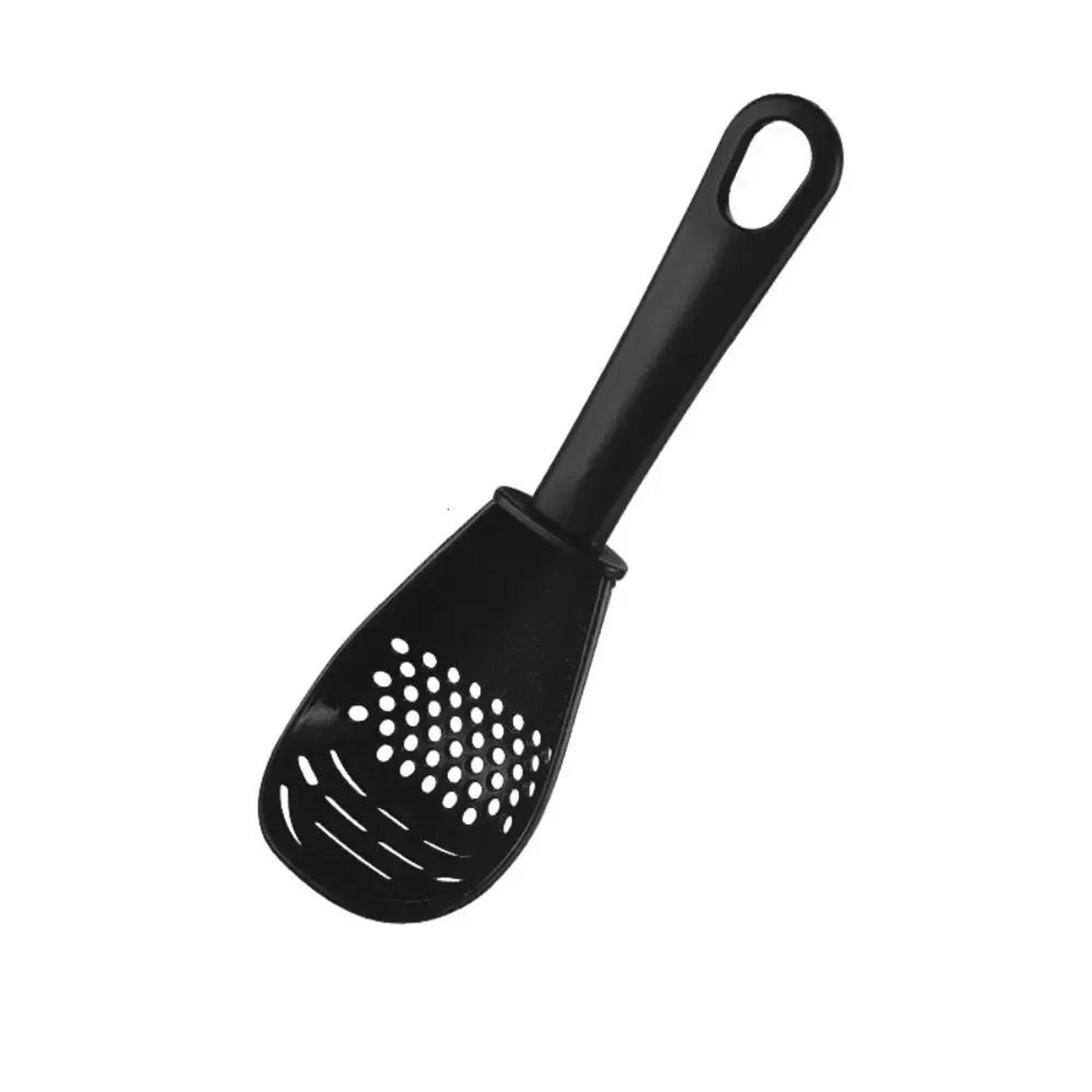 multifunctional cooking spoon strainer for draining mashing and skimming