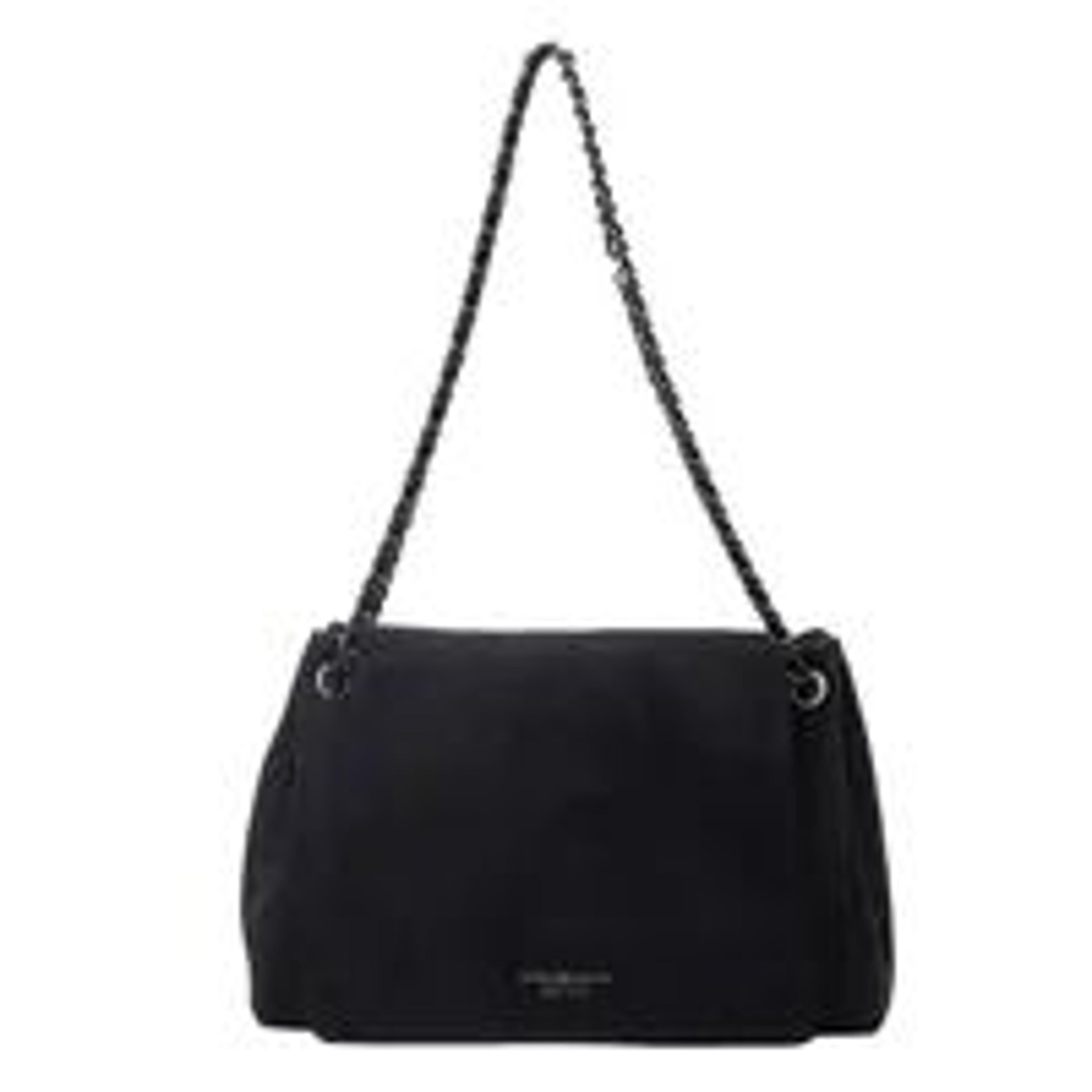 women suede velvet crossbody bag with chain shoulder strap