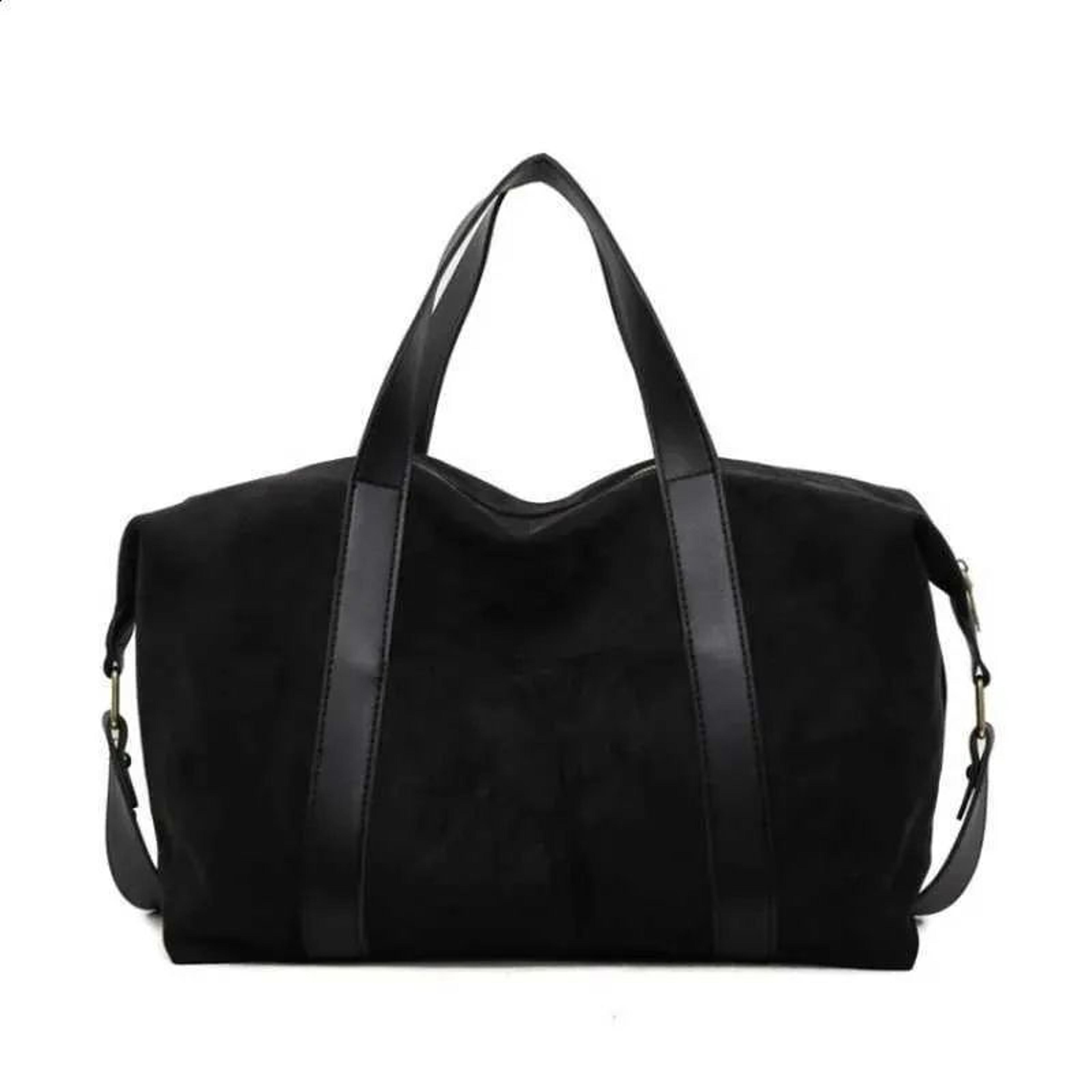 womens leopard print suede boston bag with spacious interior and dual carry handles