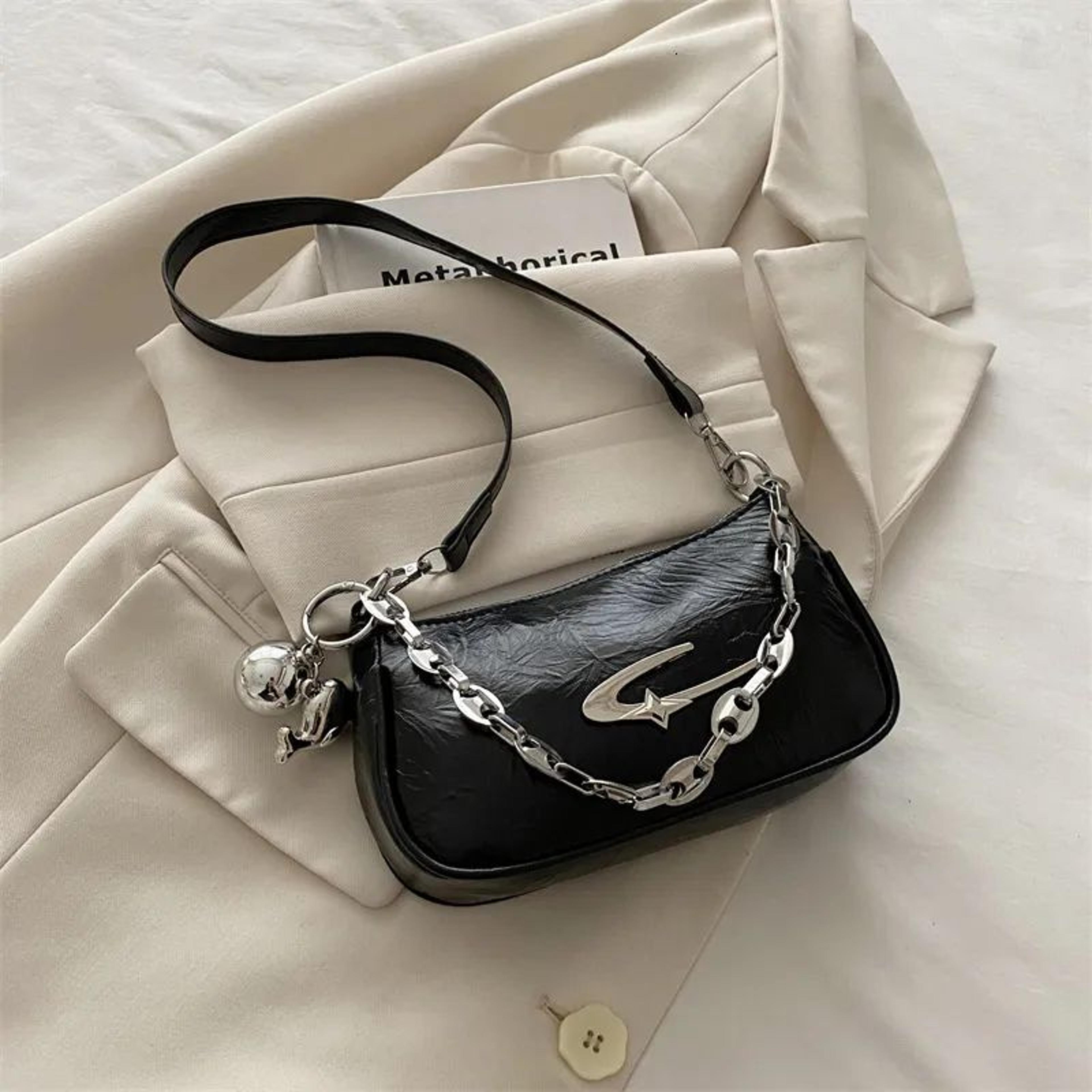 women small crossbody shoulder bag with chain strap