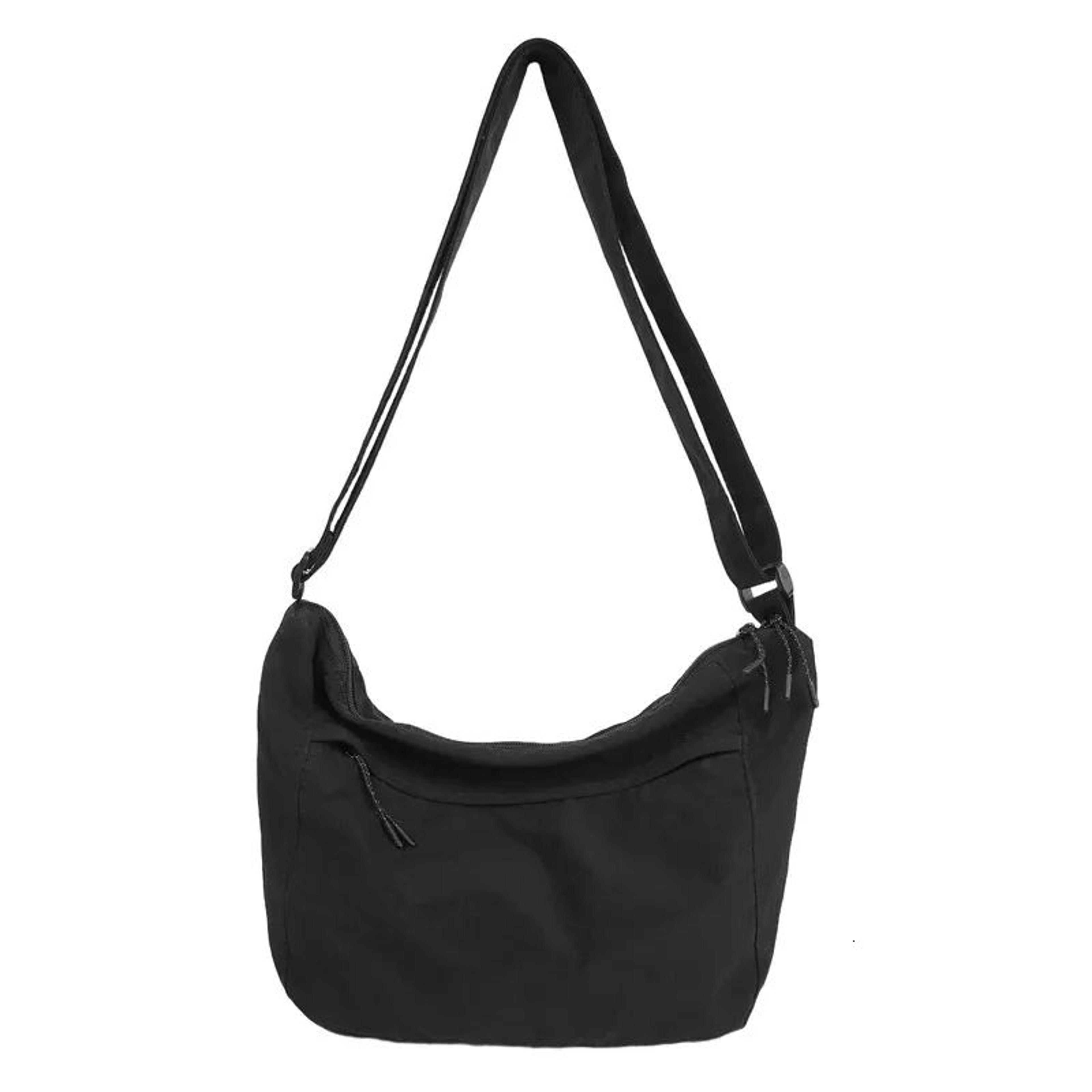 Women Nylon Shoulder Bag With Zipper Closure  Classic Crossbody Style 1