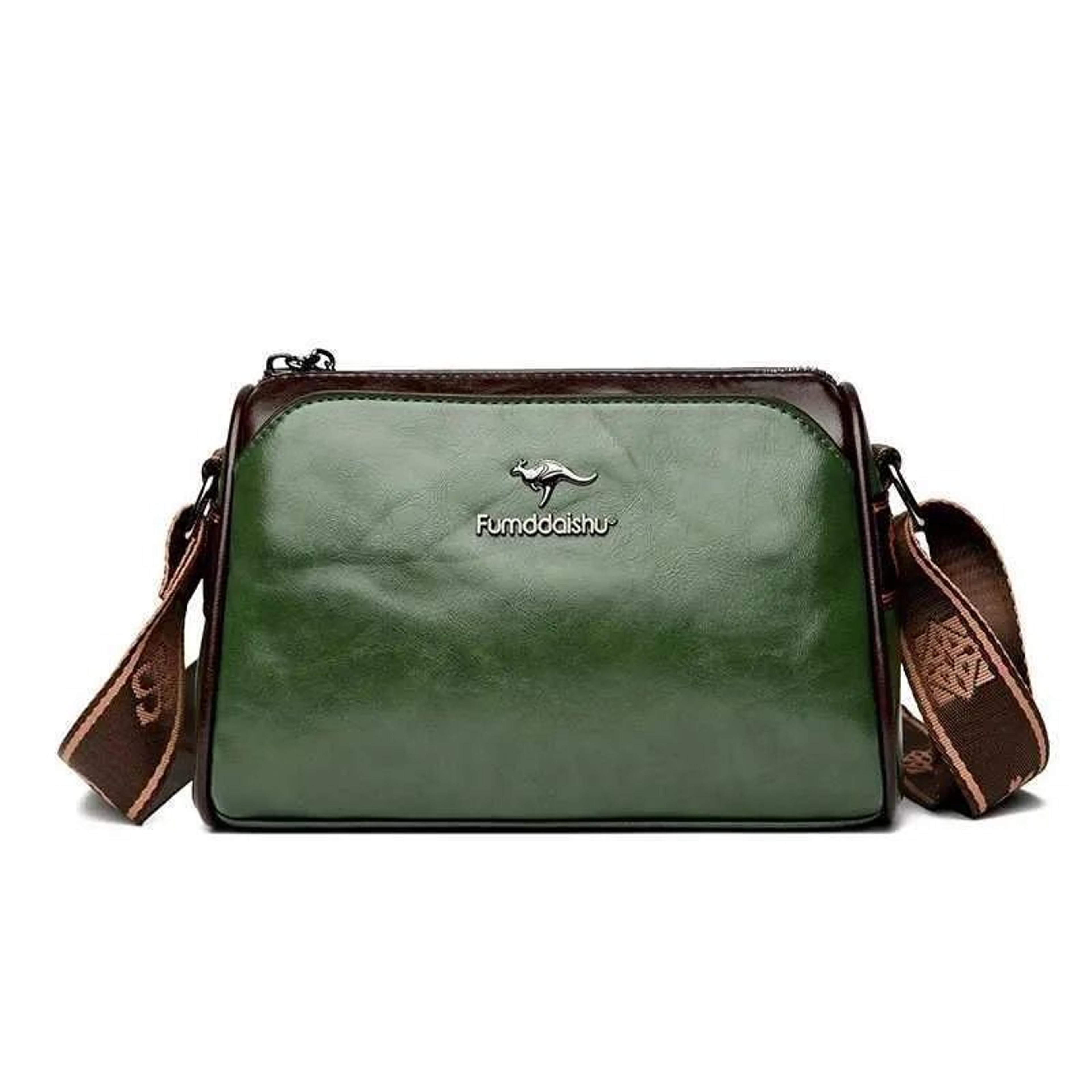 Genuine Leather Crossbody Wallet For Women With Adjustable Strap And Card Slots 1