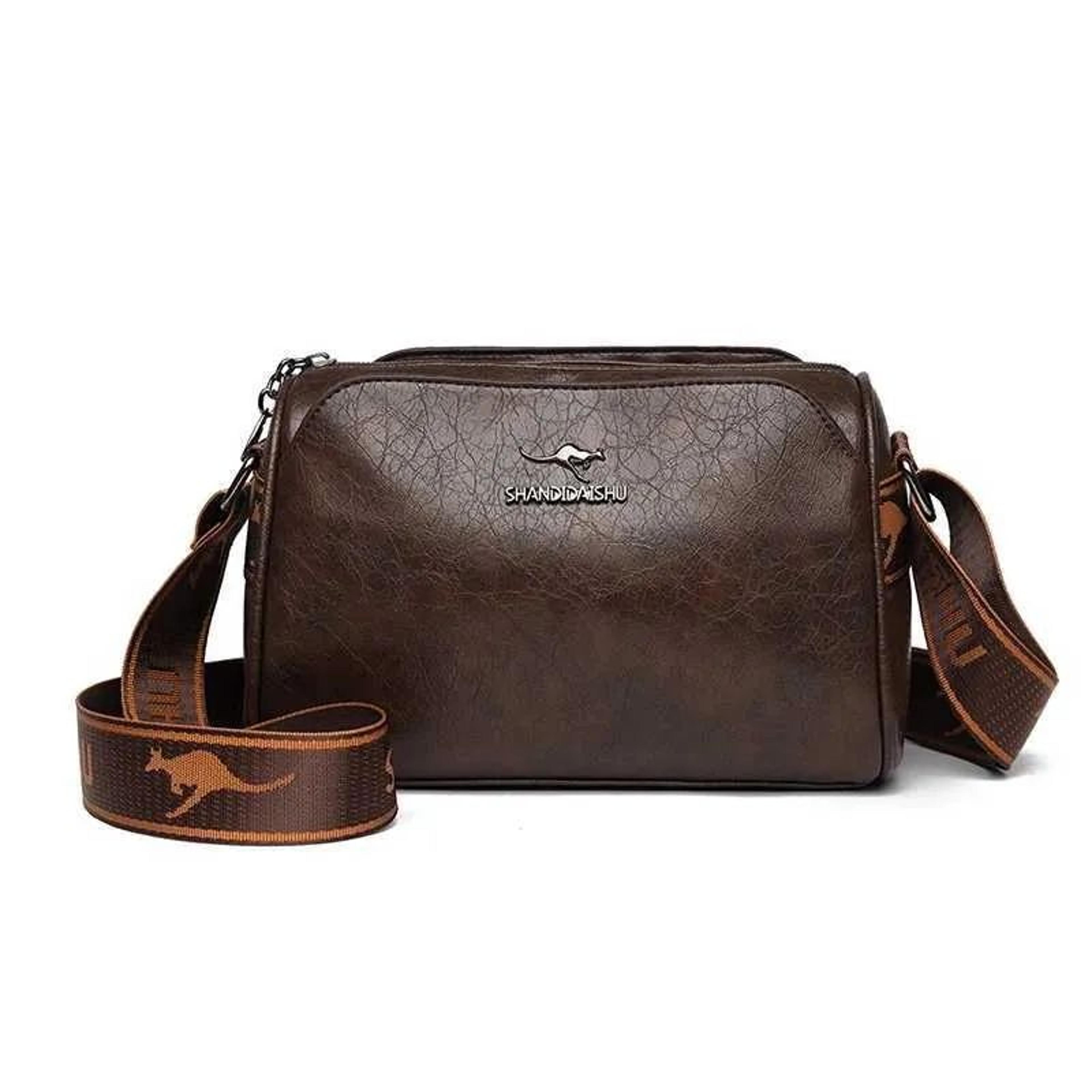 Genuine Leather Crossbody Wallet For Women With Adjustable Strap And Card Slots 3