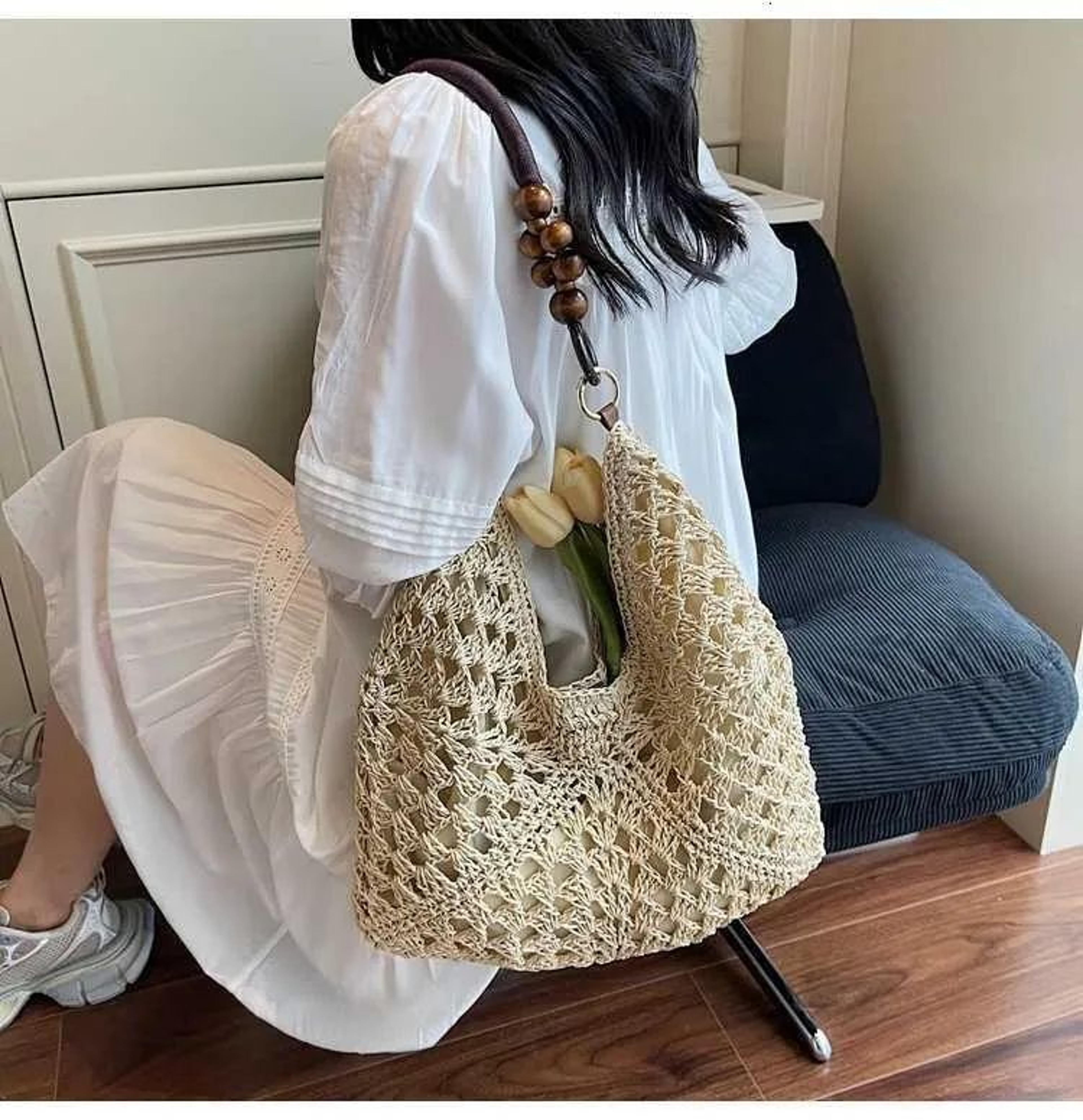 Womens Genuine Leather Bucket Bag With Adjustable Shoulder Strap 4