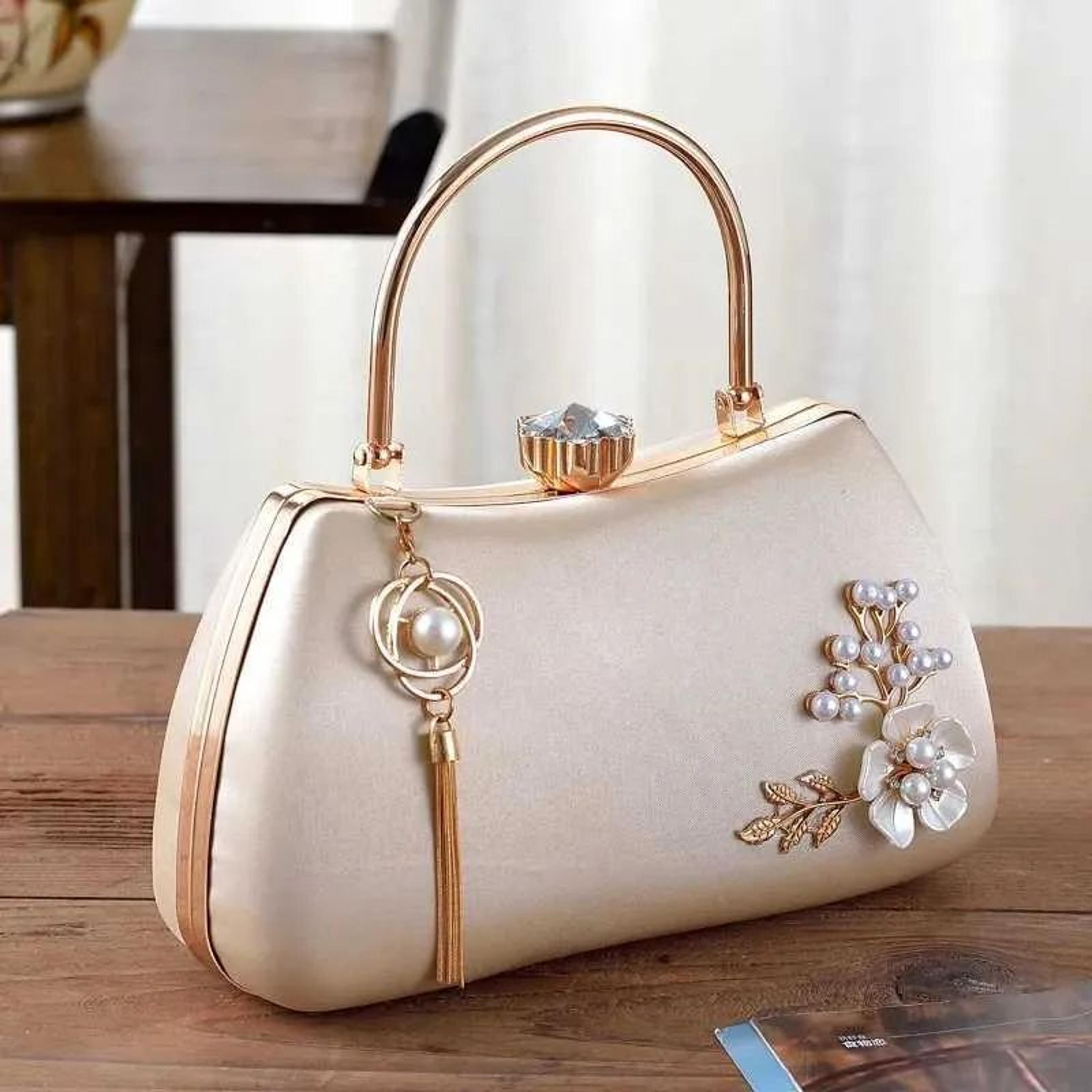 Handmade Floral Clutch Handbag For Women Elegant Wedding And Evening Purse 2