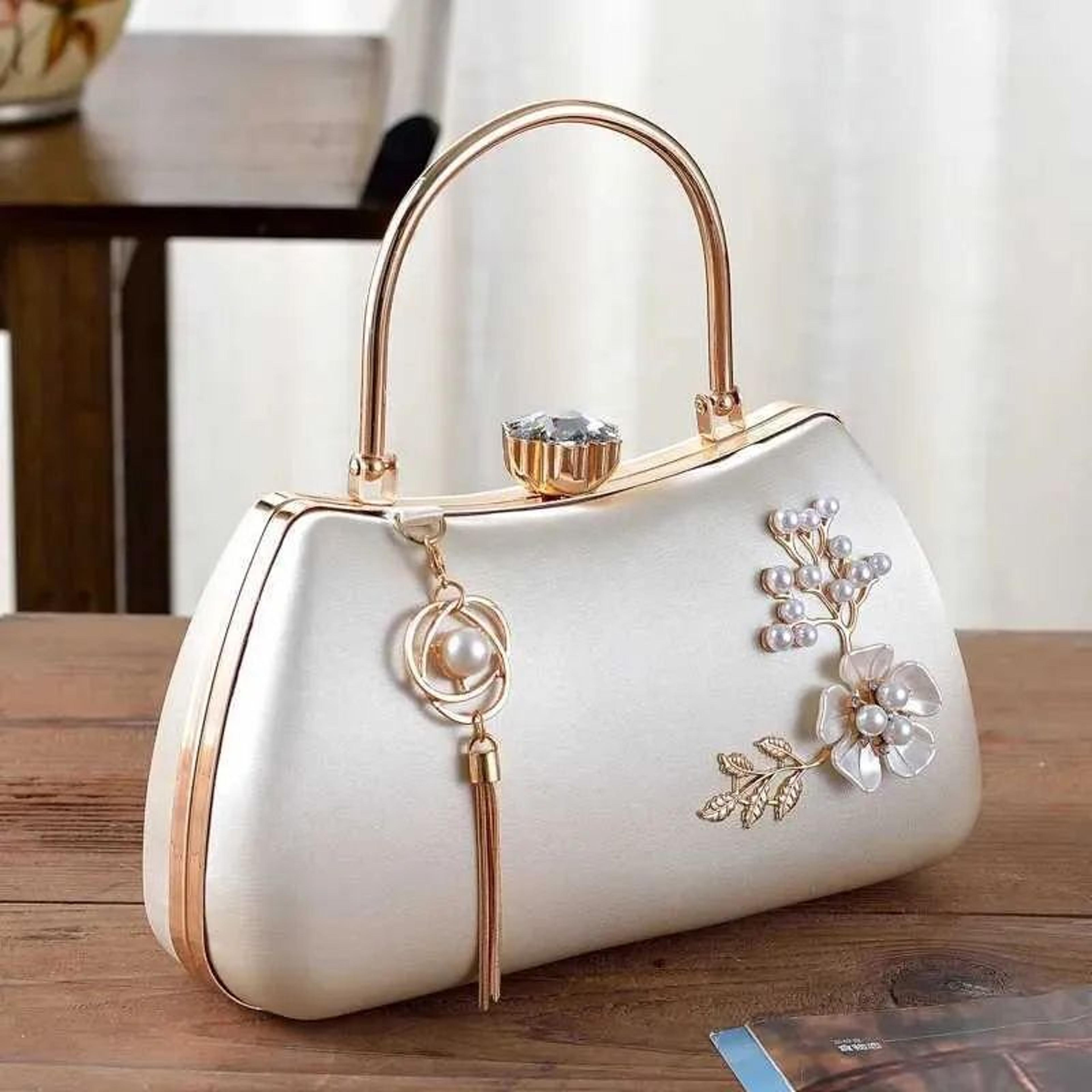 Handmade Floral Clutch Handbag For Women Elegant Wedding And Evening Purse 1