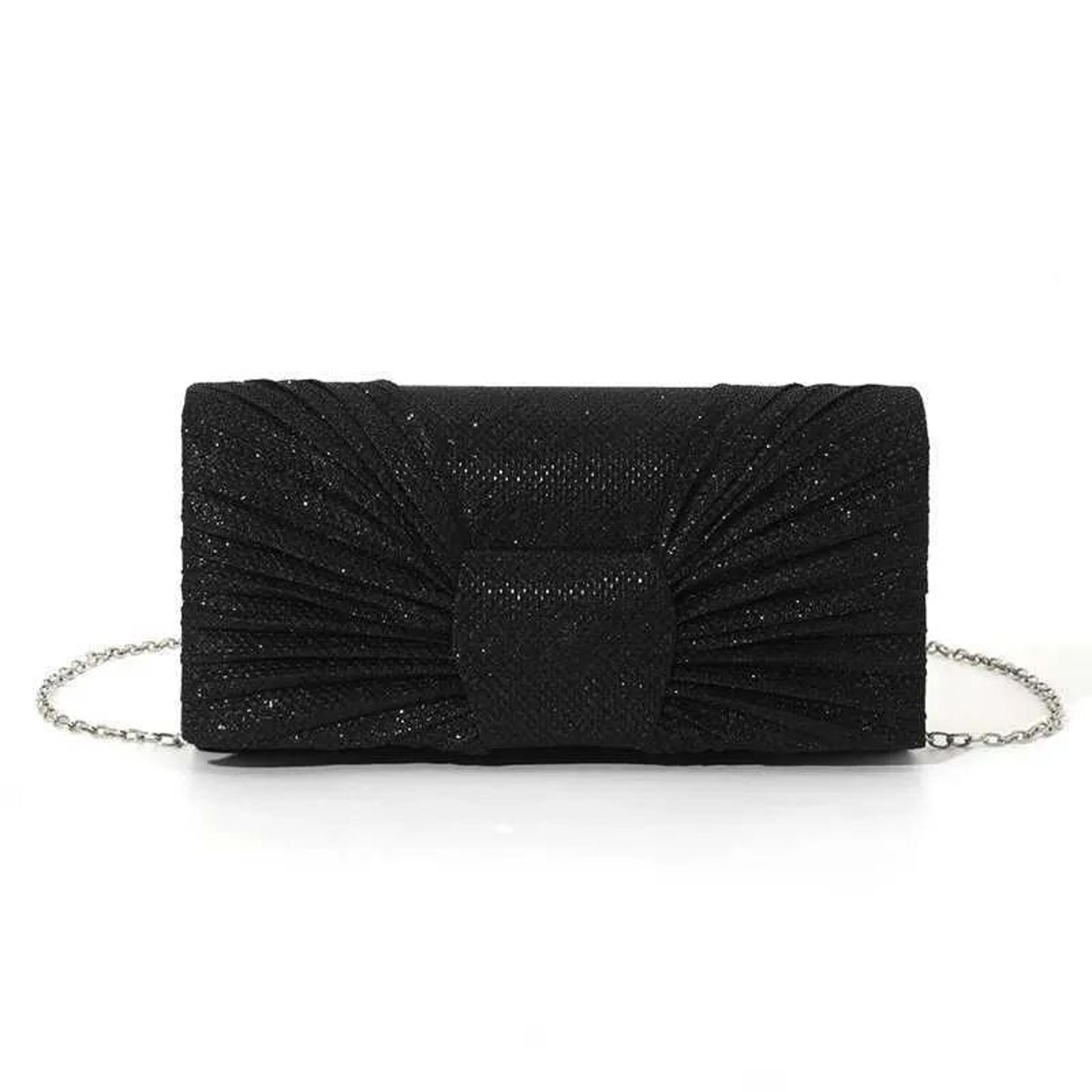 womens sequin evening shoulder bag with chain strap for weddings and parties