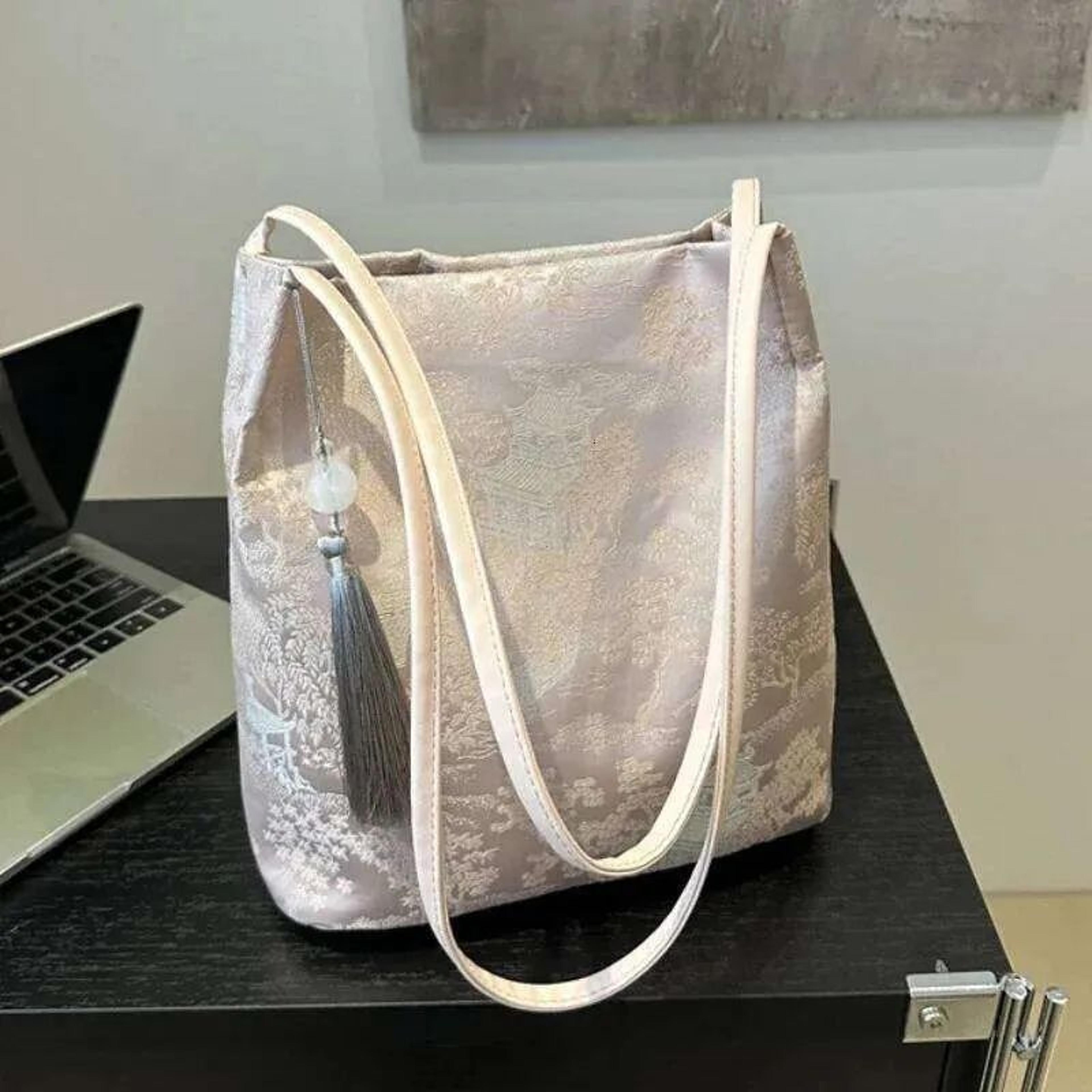Women Large Capacity Retro Shoulder Tote Bag In Synthetic Leather 1