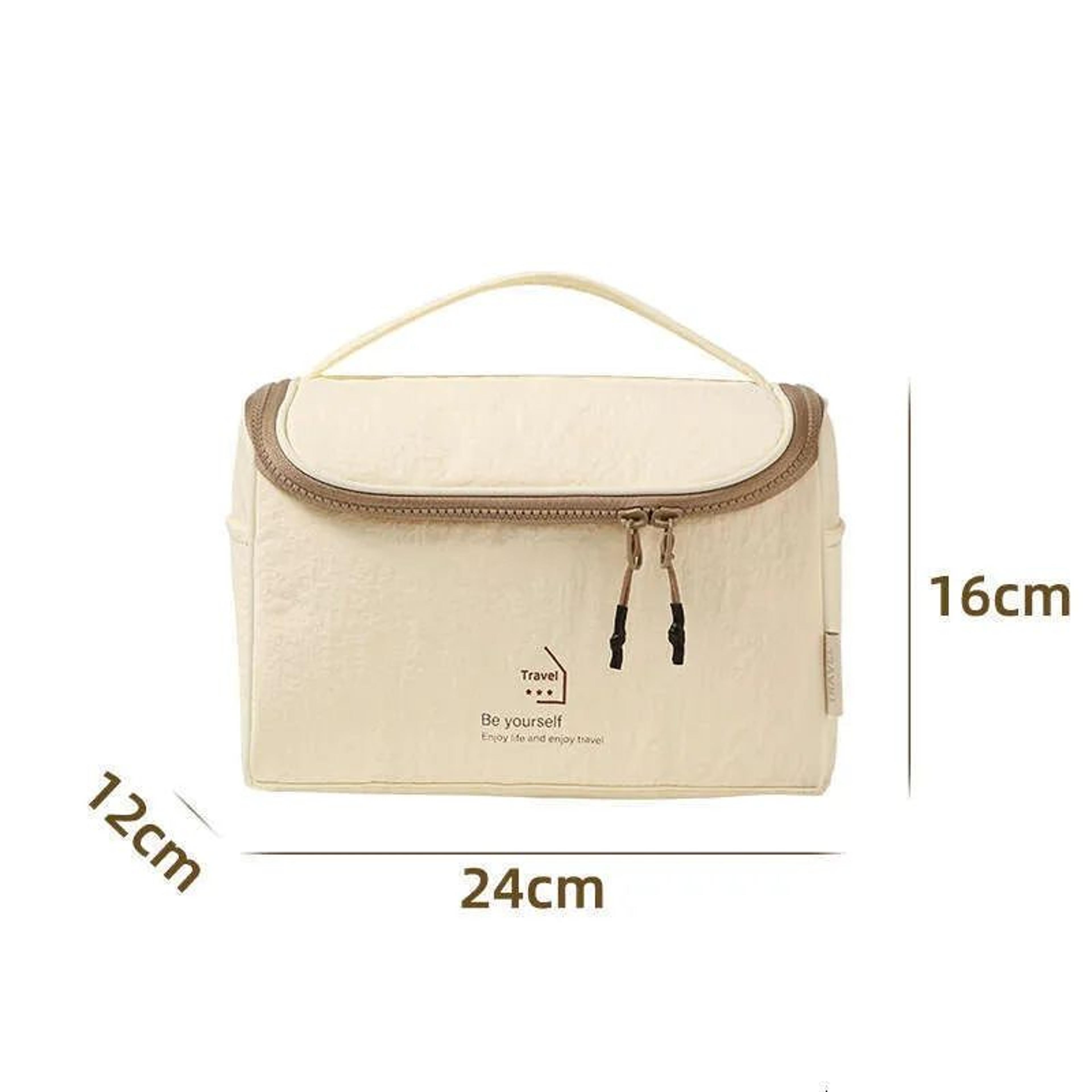 Large Capacity Nylon Makeup Bag Portable Travel Cosmetic Organizer 2