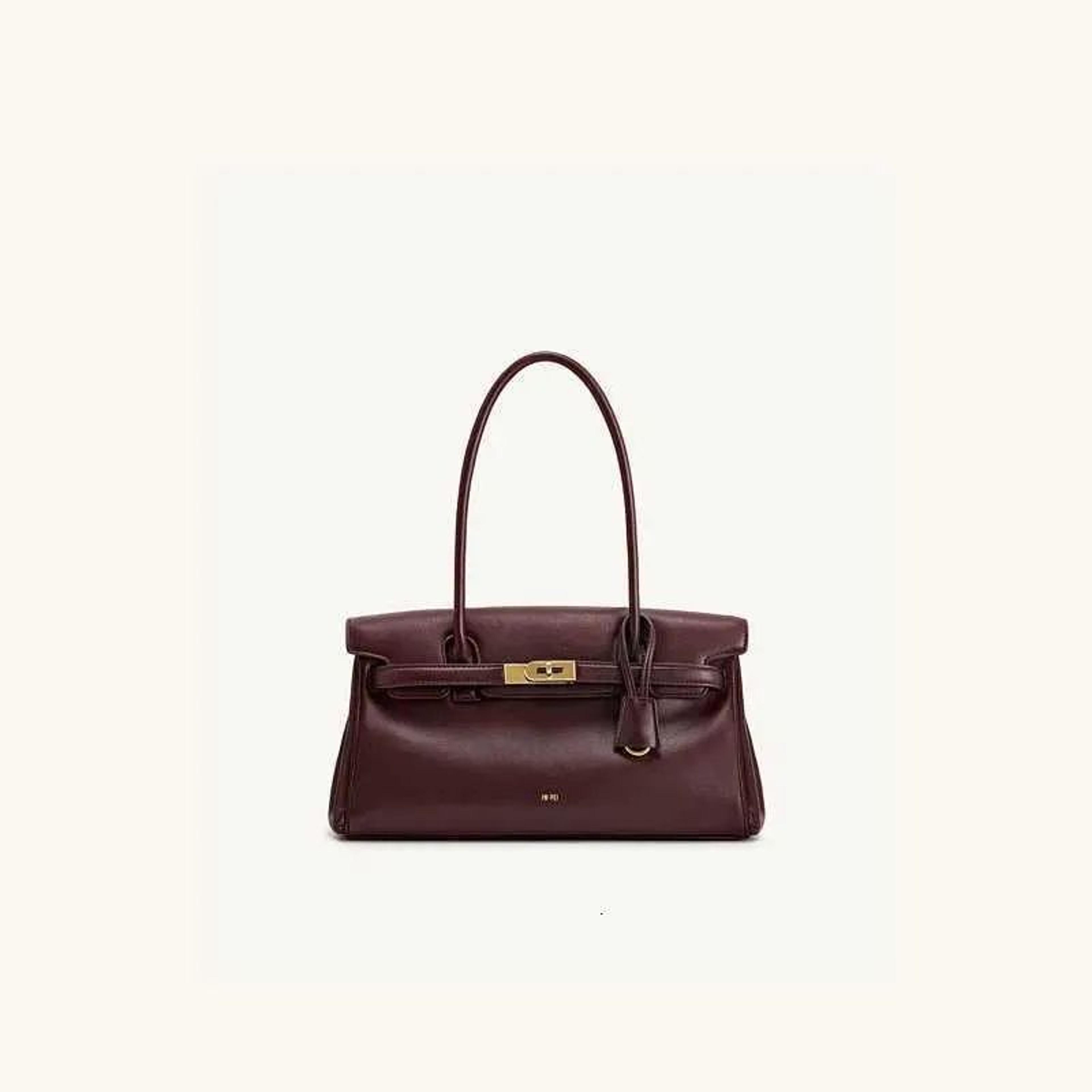 Womens Genuine Leather Shoulder Bag Large Capacity Commuter Handbag 3