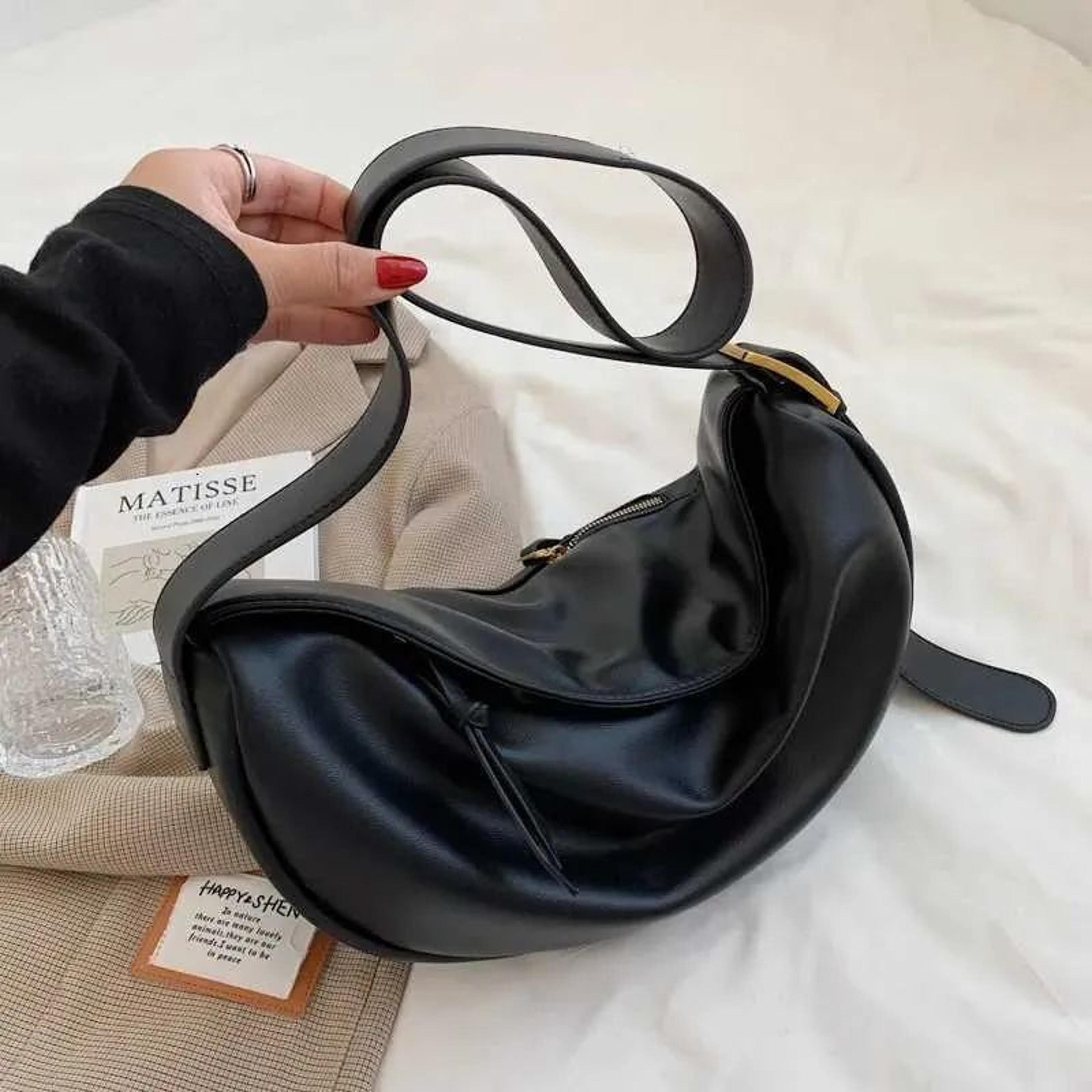 Women Soft PU Leather Hobo Shoulder Bag With Large Capacity 1