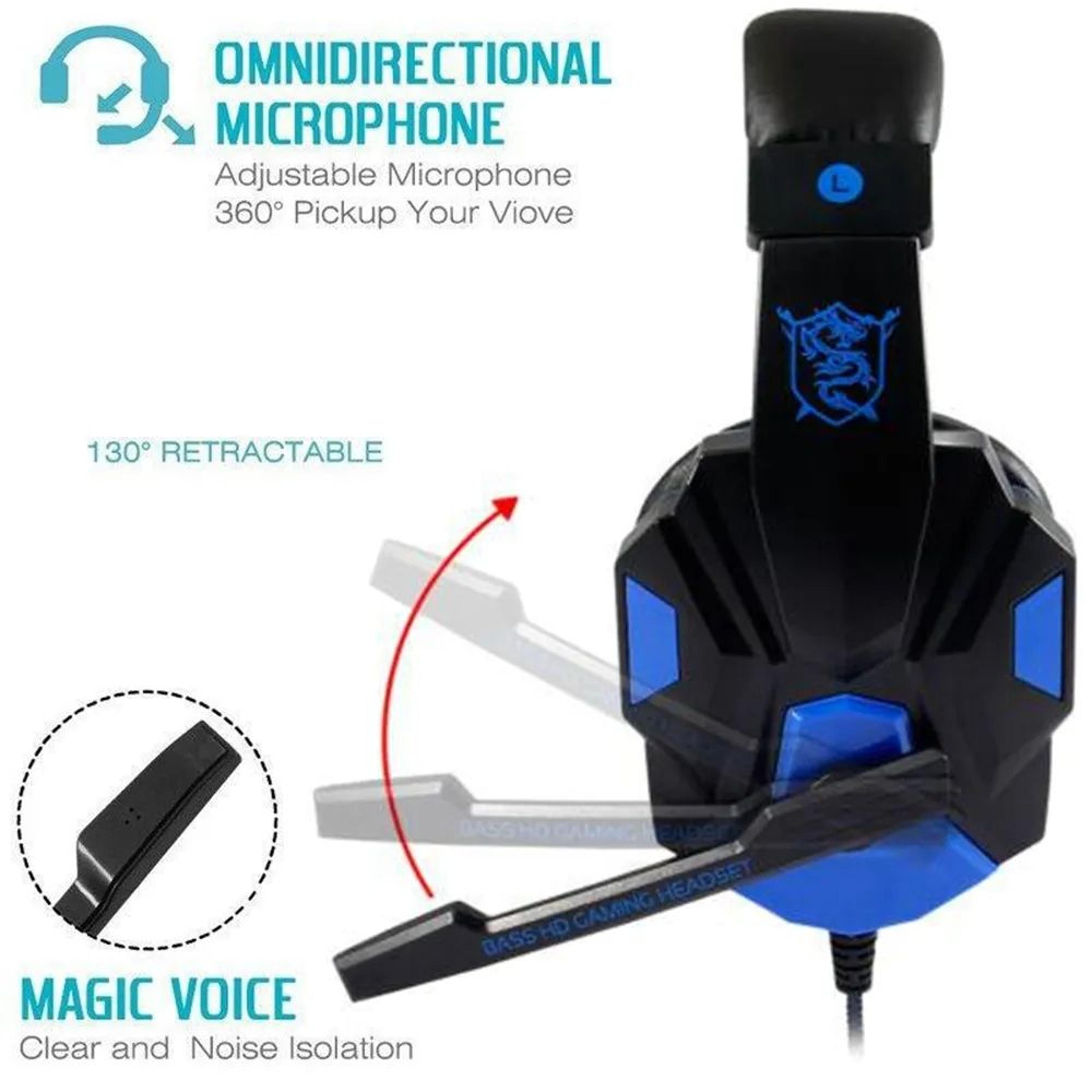 Wired Gaming Headset With NoiseCancelling Microphone For PS4 PS5 Xbox And PC 4