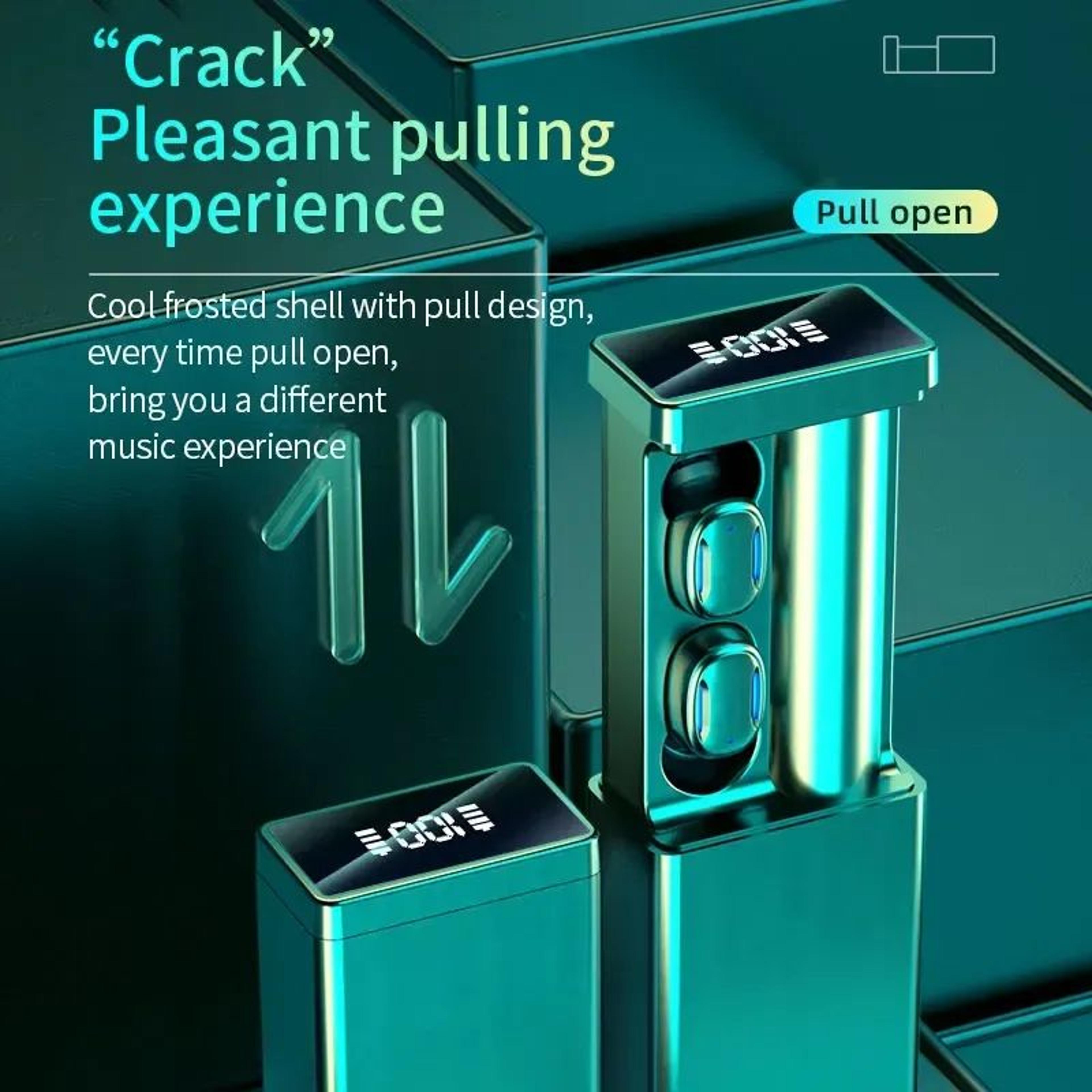Wireless Bluetooth Earbuds With Design And LED Charging Case 6