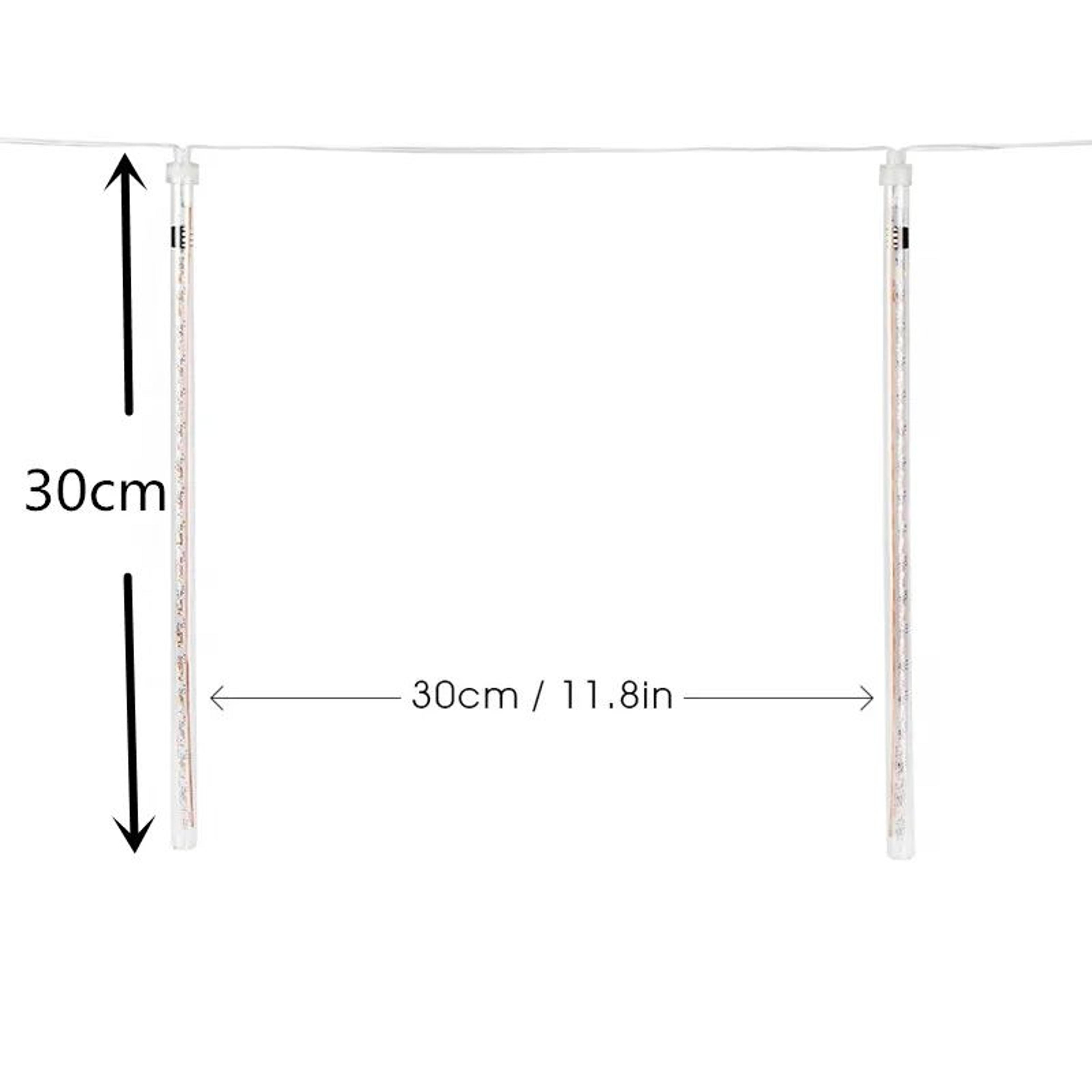LED Meteor Shower Christmas Lights Outdoor Rain Tube String Lights Set 2