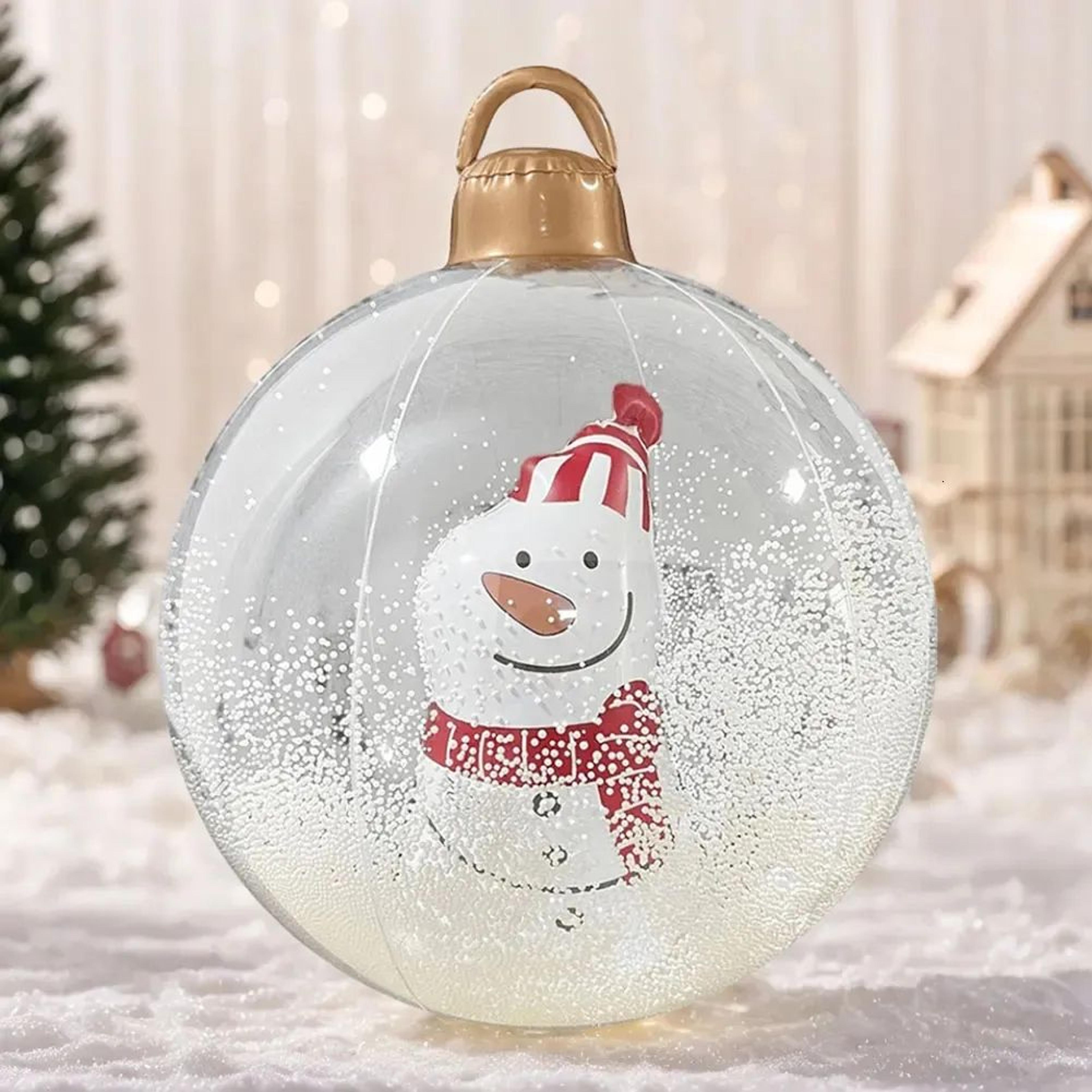 giant inflatable christmas ball with led light for outdoor holiday decor