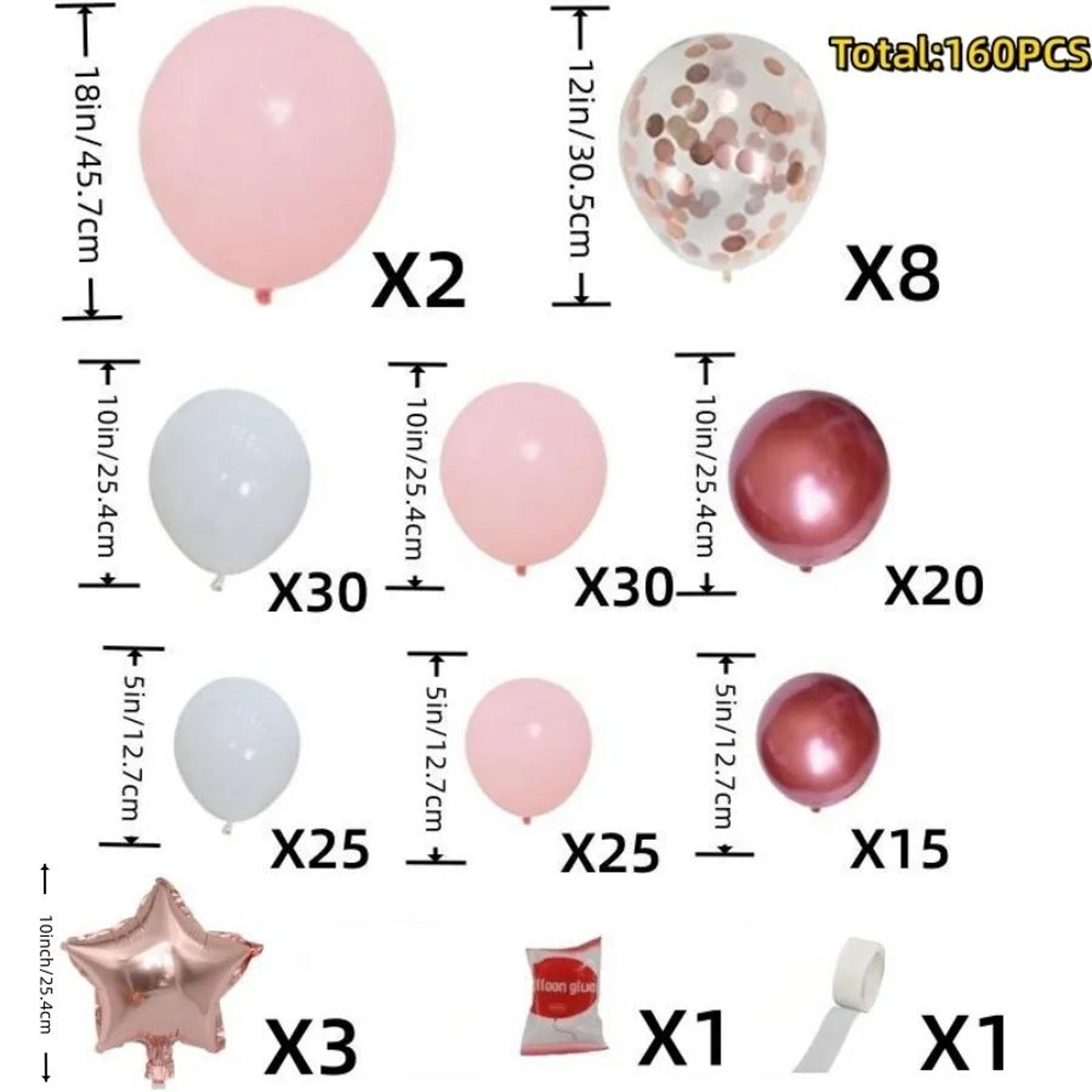 Pink Rose Gold Balloon Garland Arch Kit For Birthday Parties And Baby Showers 5