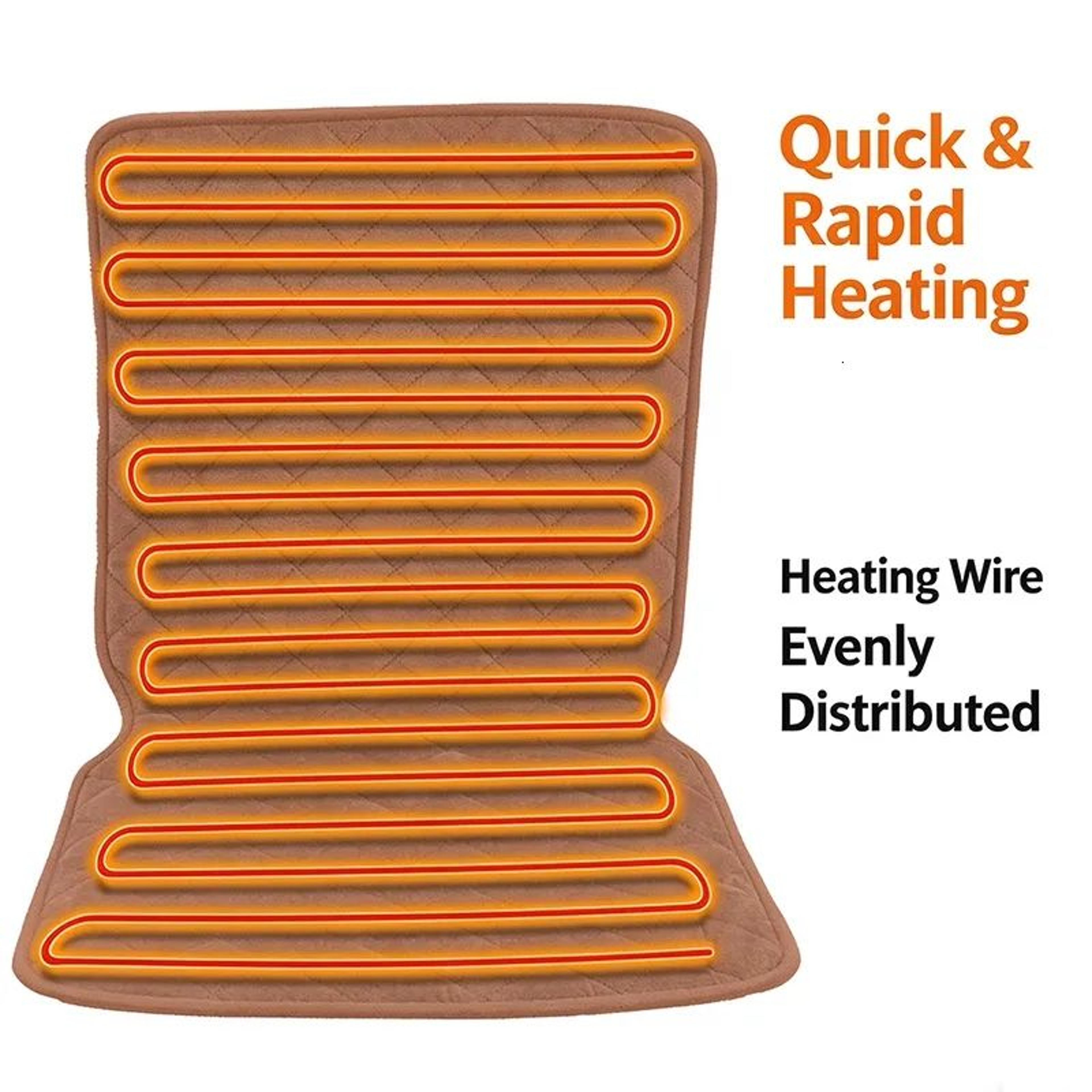 Electric Heated Seat Cushion With Smart Temperature Control And Timer 1