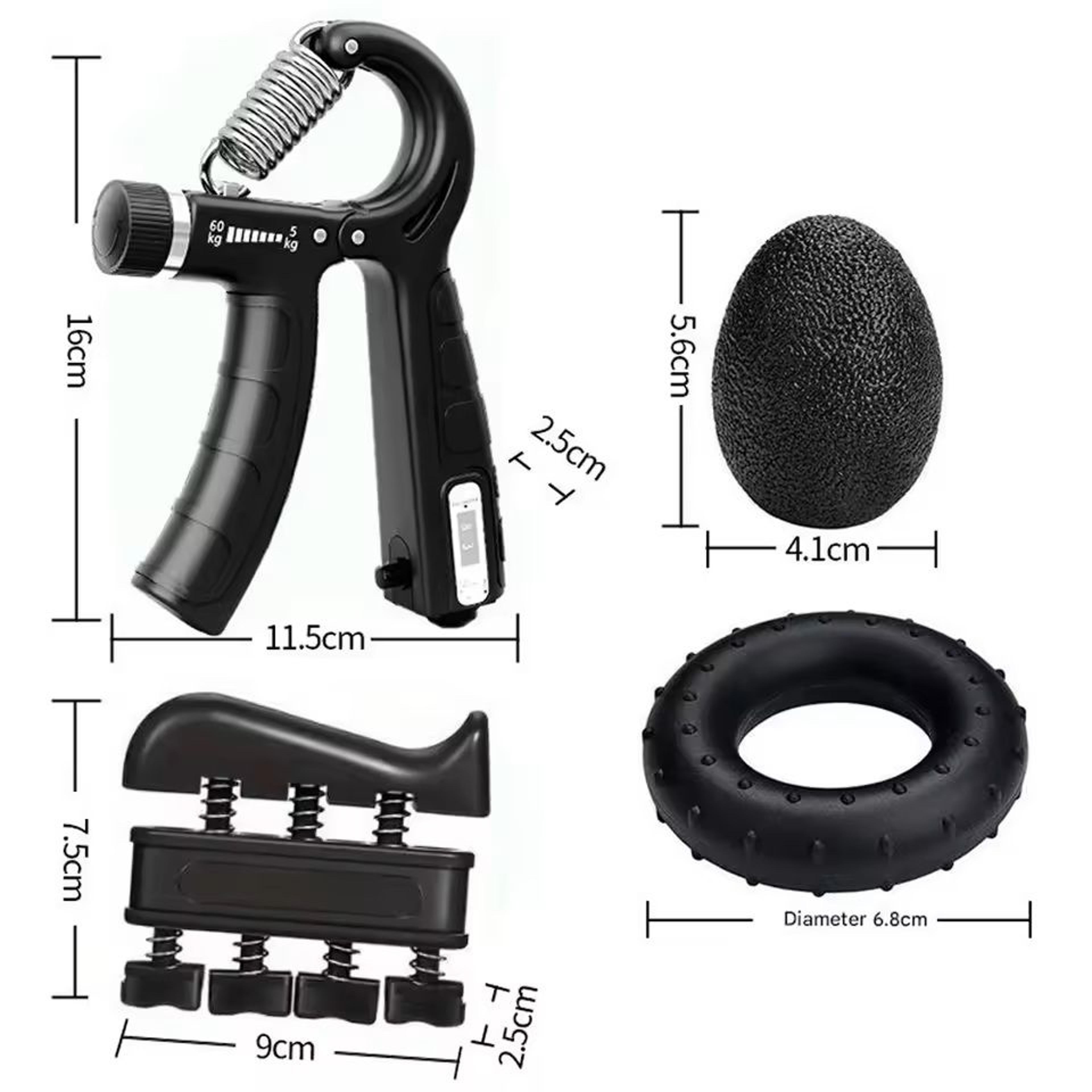 ultimate hand & forearm strength trainer kit 5 piece adjustable grip set