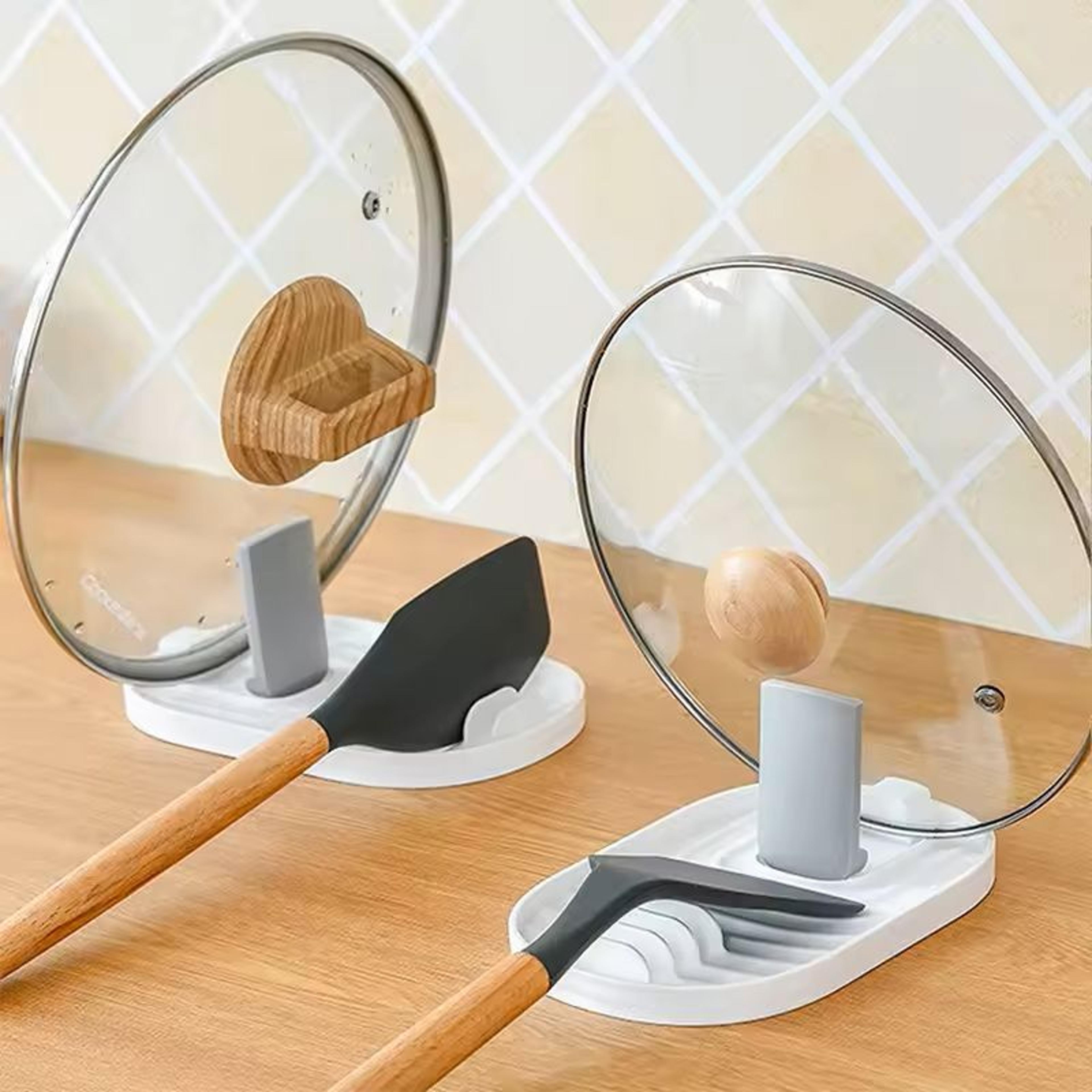Foldable NordicStyle Pot Lid  Utensil Storage Rack 11