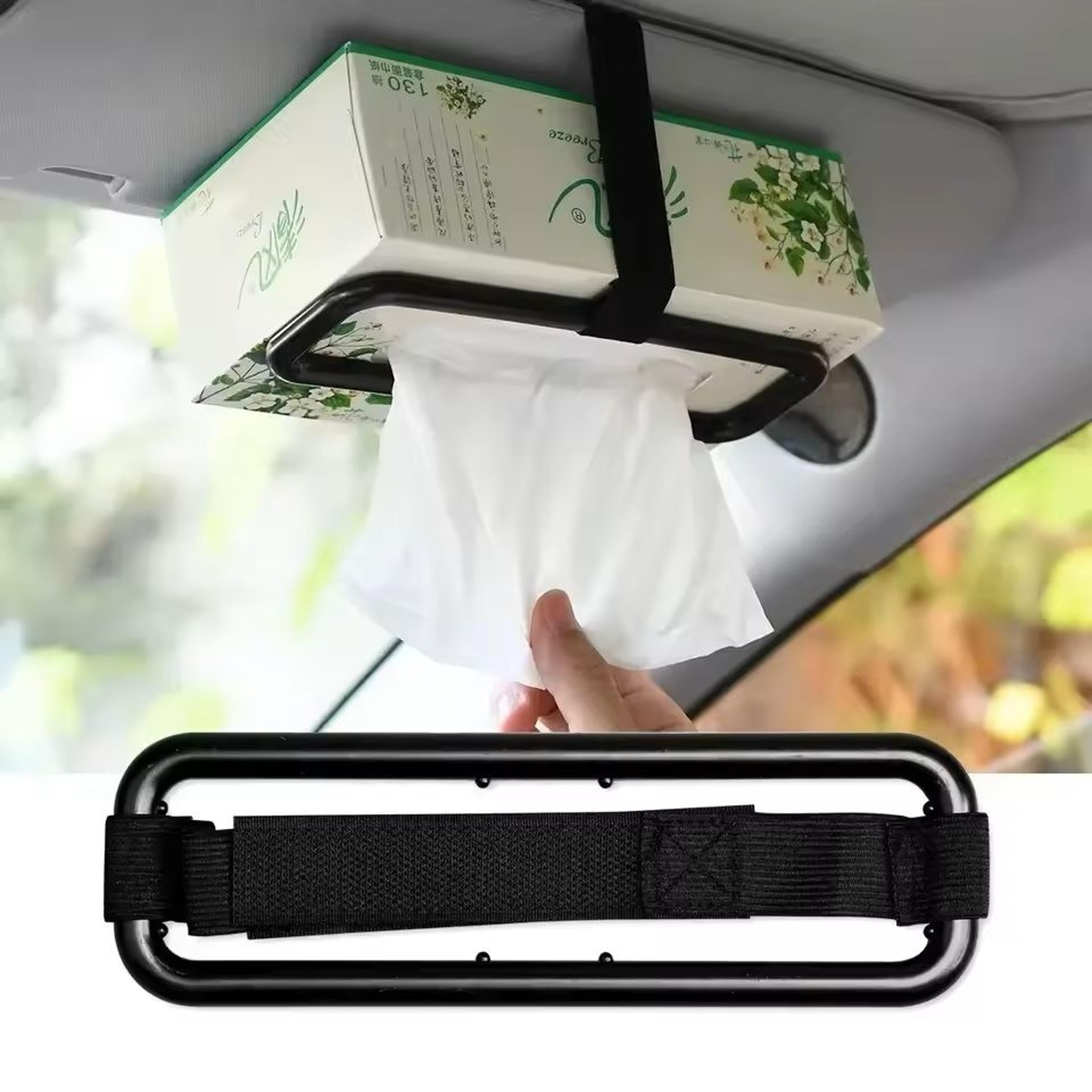 car paper towel holder clip visor & seat-back hanging tissue box frame for cars, suvs & trucks