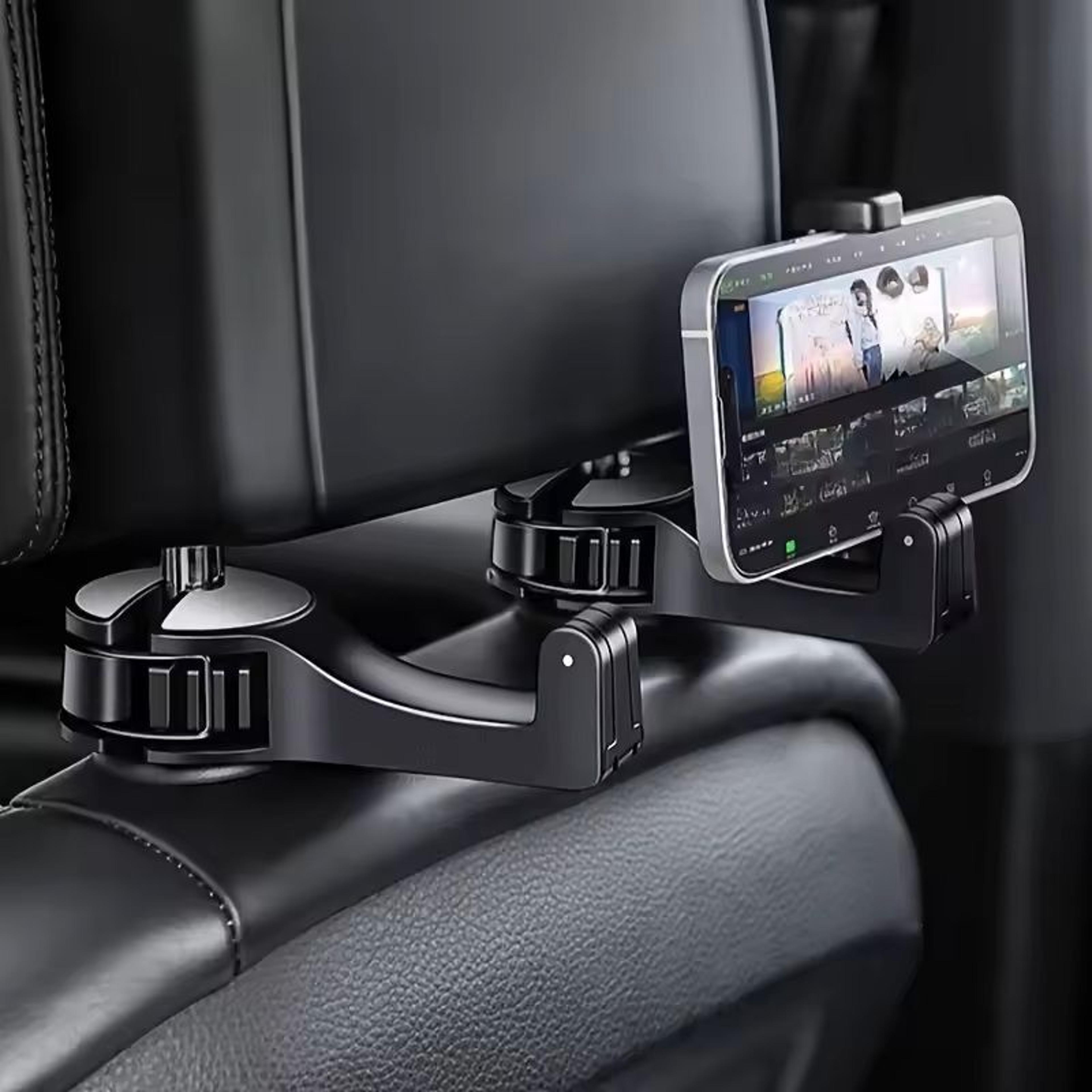 Multifunction Headrest Phone Holder  Hook Adjustable Rear Seat Car Mount For Phones GPS  Bags 2