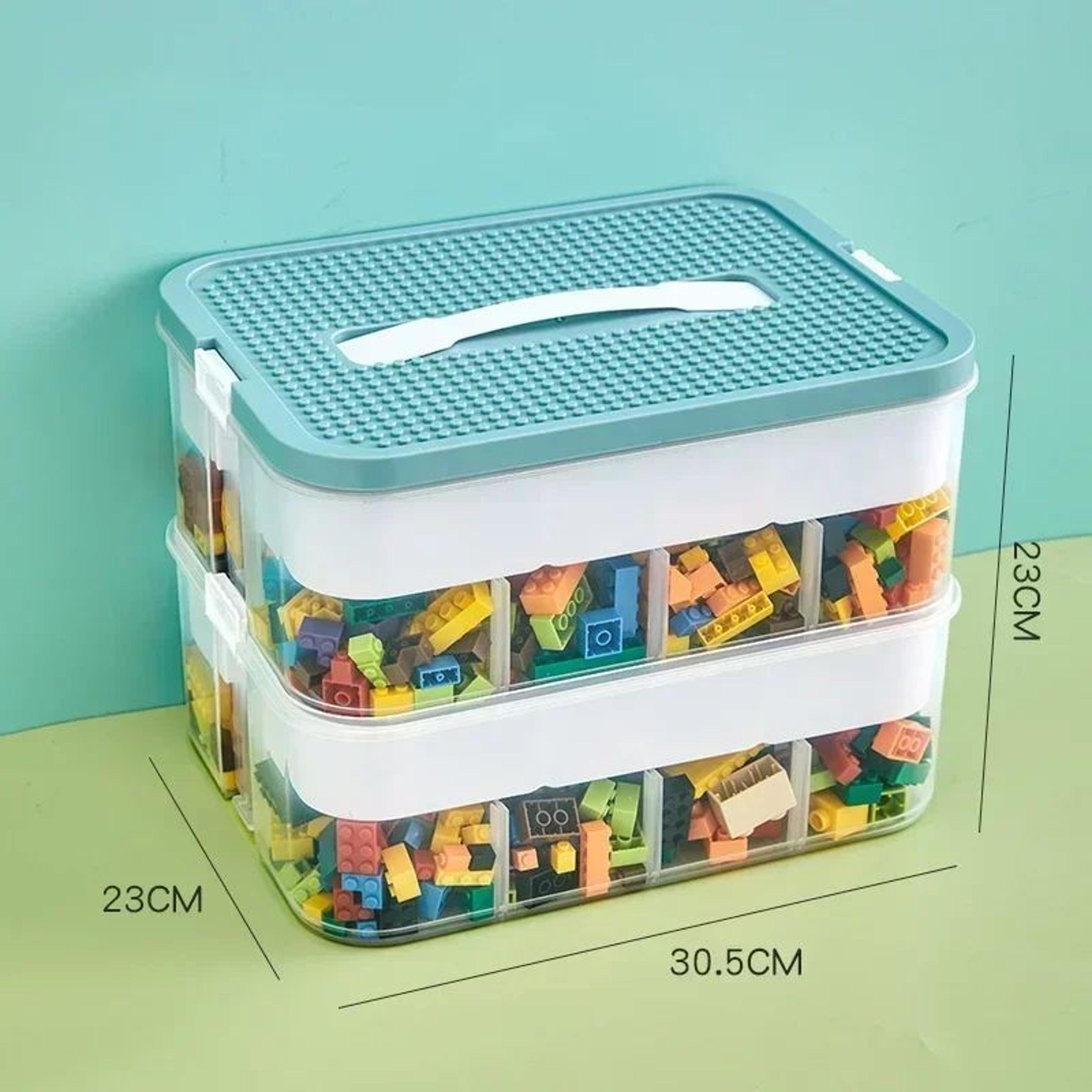 Transparent Stackable LEGO Storage Box  Dustproof  Moisture Proof Plastic Organizer For Kids Buildi 8