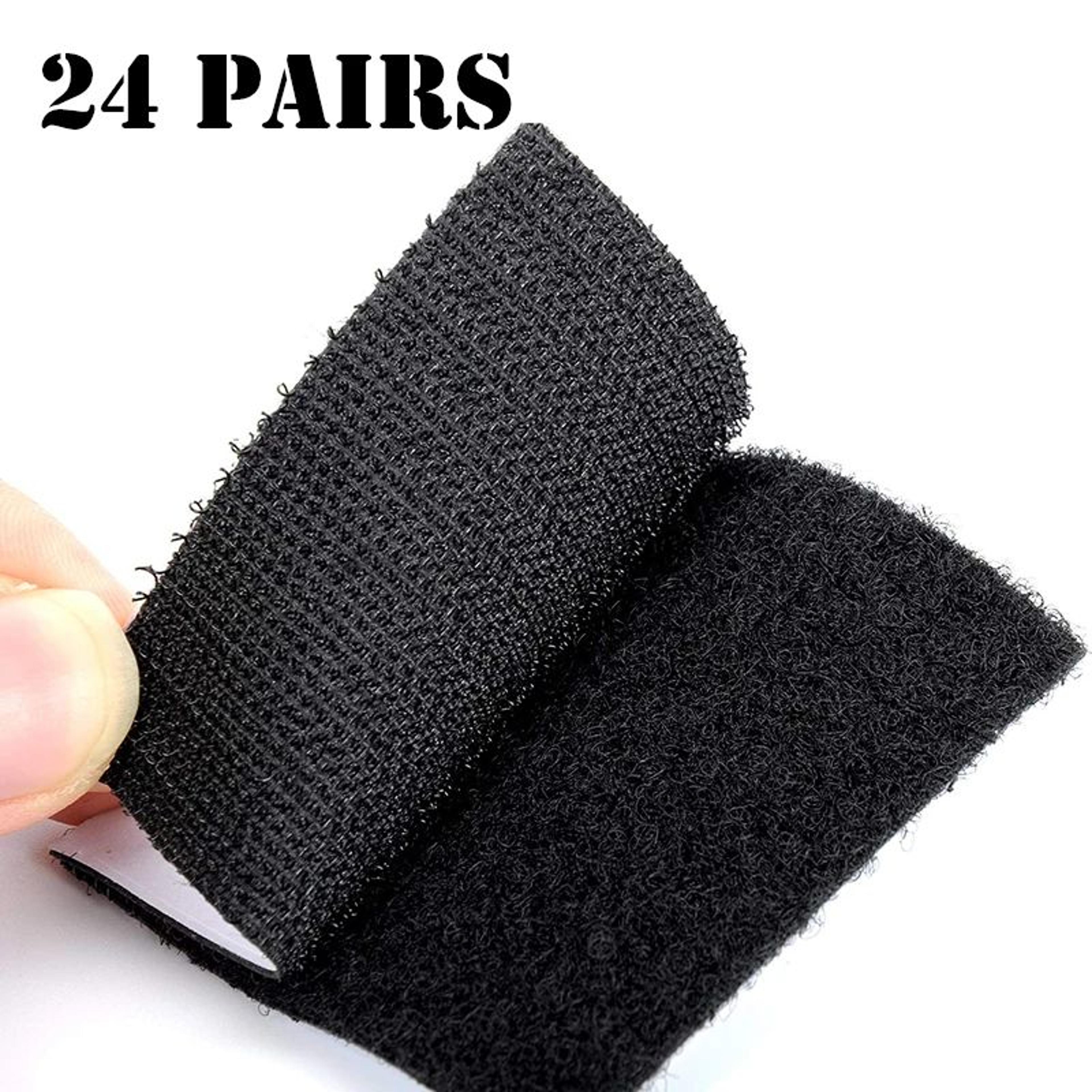 heavy weight hook and loop adhesive mounting strips – strong double-sided fasteners for picture frames & wall hanging