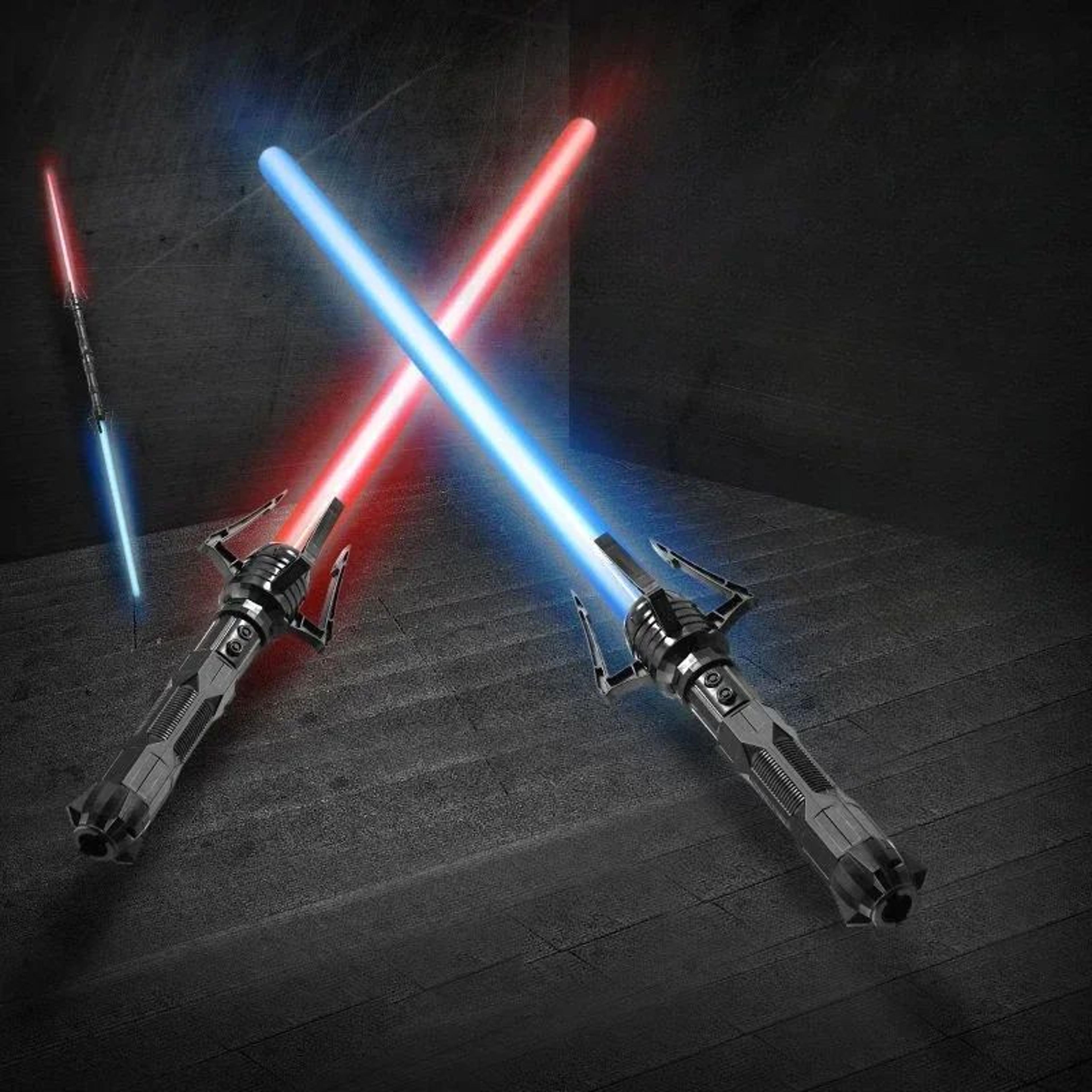 telescopic light up sword toy – rgb led laser saber for kids 3+