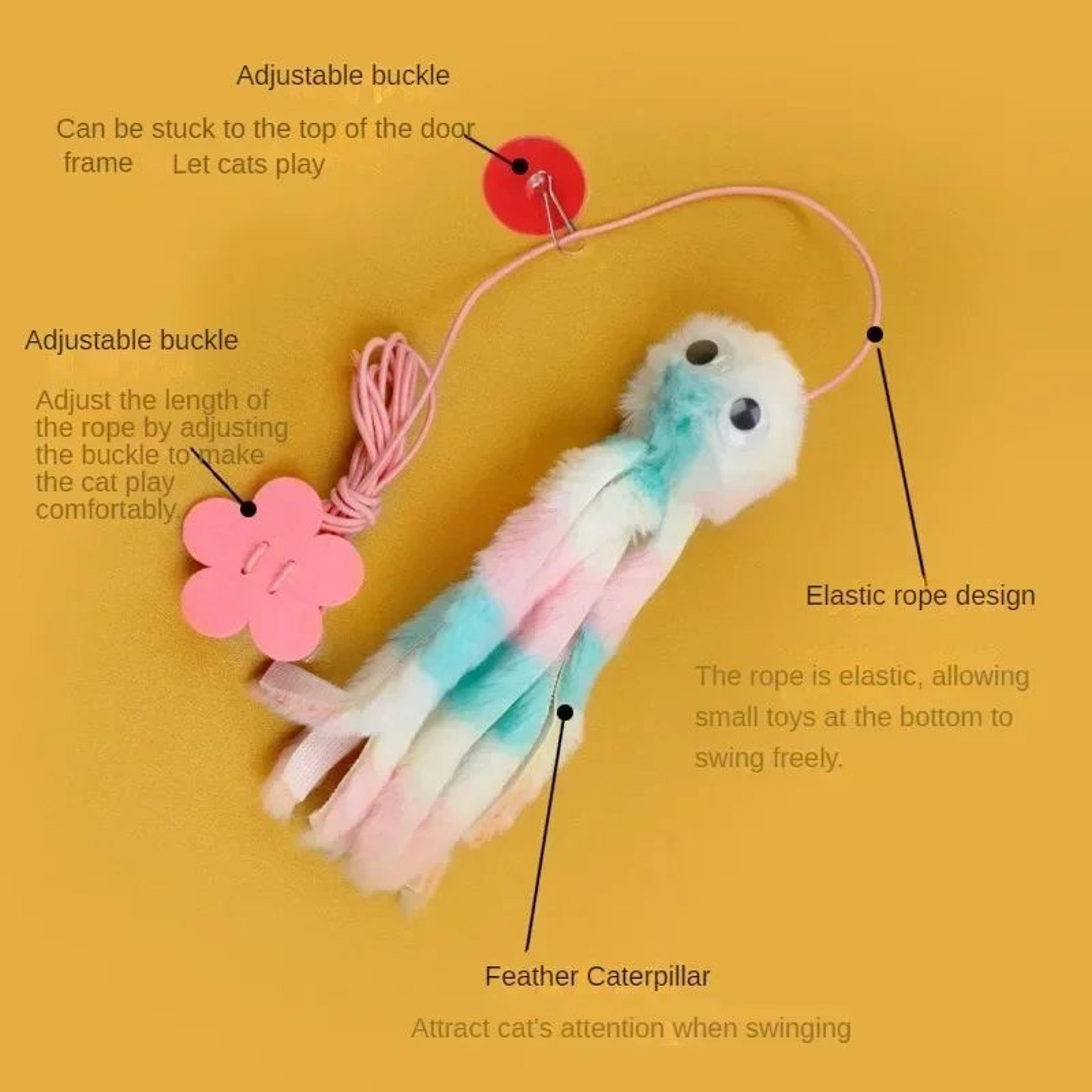 Hanging Door Bungee Cat Toy  Elastic Swing Teaser For SelfPlay Boredom Relief  Indoor Exercise 4