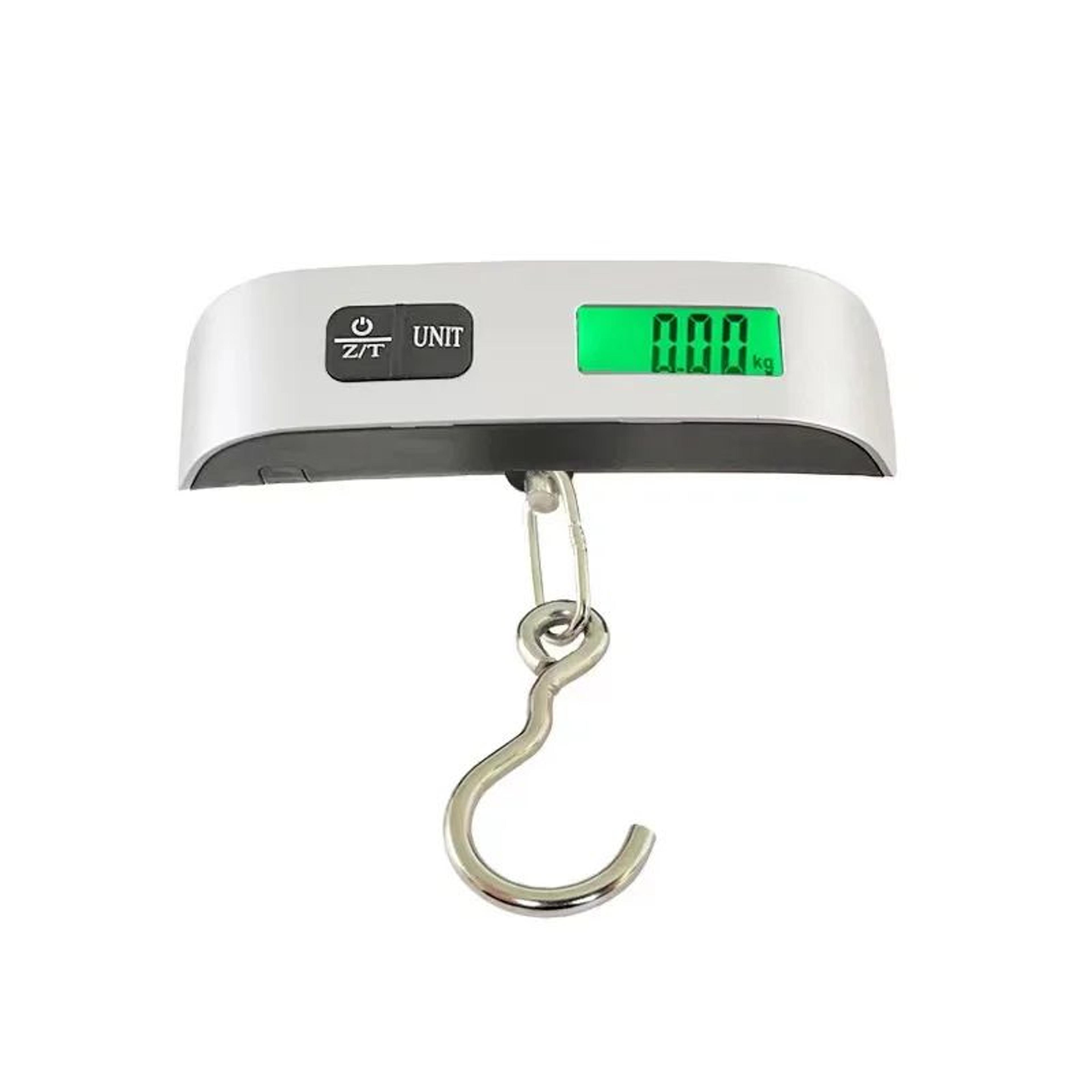 110lb50kg Digital Luggage Scale With LCD Display Portable Hanging Travel Baggage Weighing Scale For 6